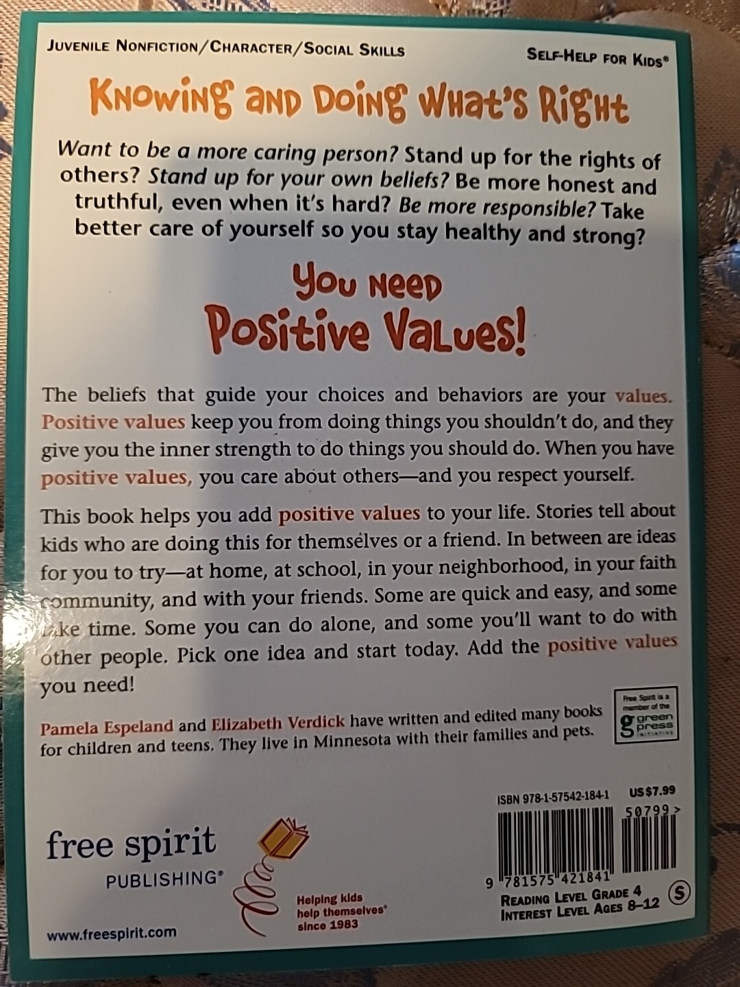 The Adding Assets Series for Kids Ser.: Knowing and Doing What’s Right : The…