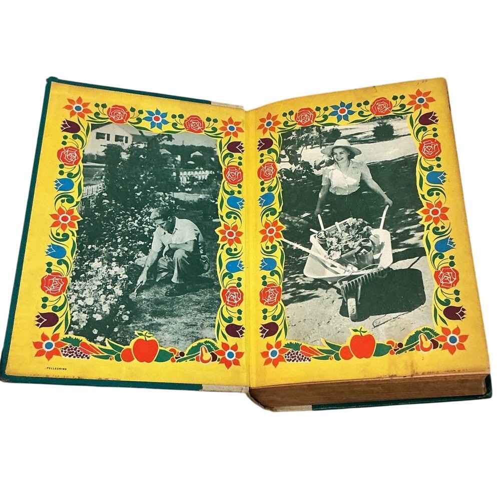 Vintage The New American Garden Book Dorothy Sara 1958 Illustrated Manual MCM