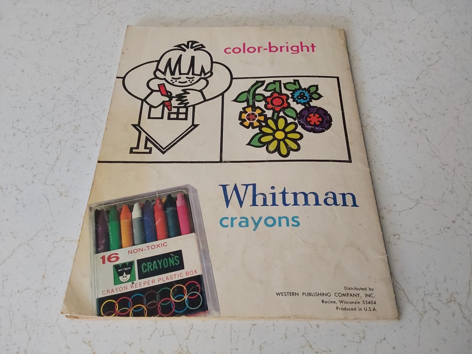 1958 “All About Indians” COLORING BOOK by Whitman (some pages colored)