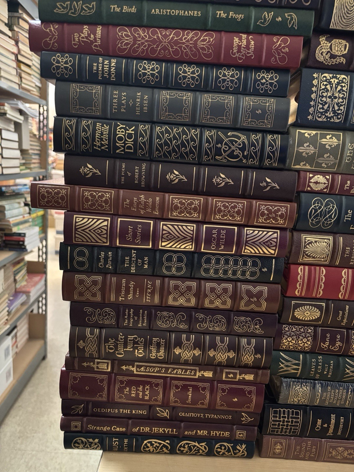 Lot 125 Easton Press 100 Greatest Books Ever Written Complete Set ALL 25 EXTRAS!