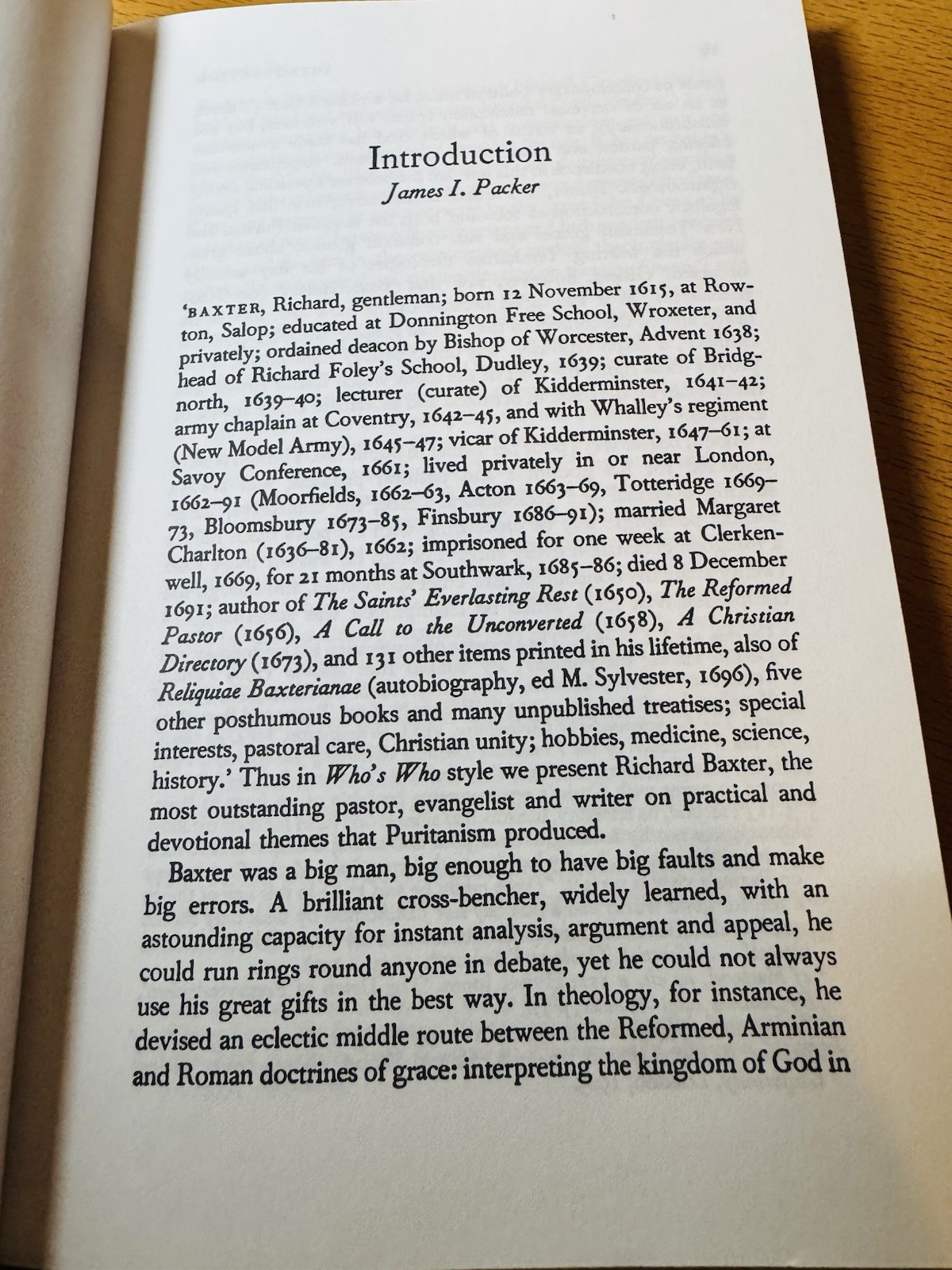 Richard Baxter The Reformed Pastor Puritan Paperbacks TPB 5th Banner of Truth