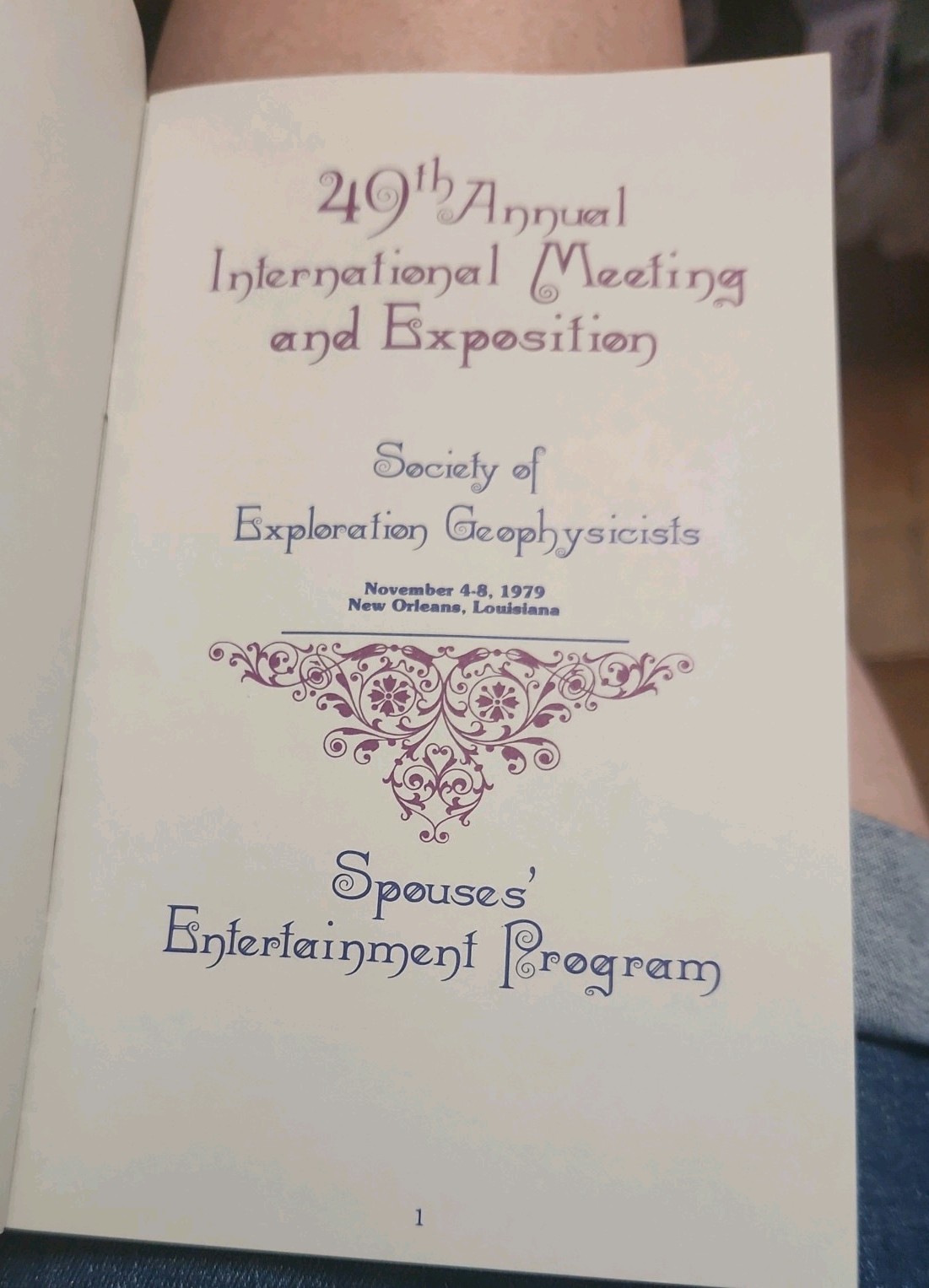 New Orleans 49th Annual Society of Exploration Geophysicists Program 1979 Pap#1