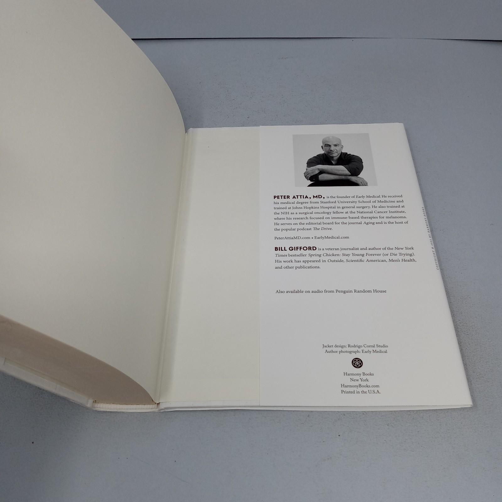 Outlive: The Science and Art of Longevity 2023 Harmony Hardcover by Peter Attia