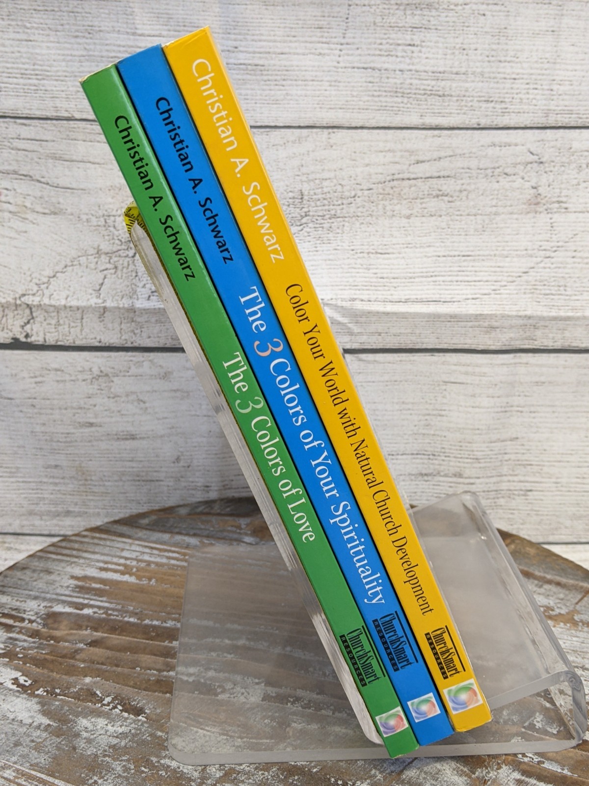 Christian Schwarz NCD Lot of 3 Paperback Books The 3 Colors & Color Your World
