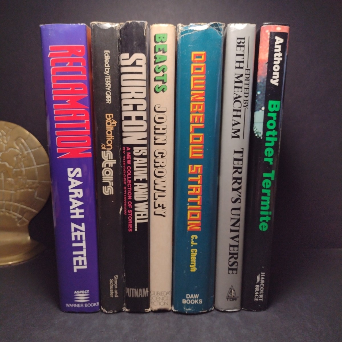 Hardcover Science Fiction Book Bundle – 7 Books -Cherryh, Zettel, Crowley, Carr