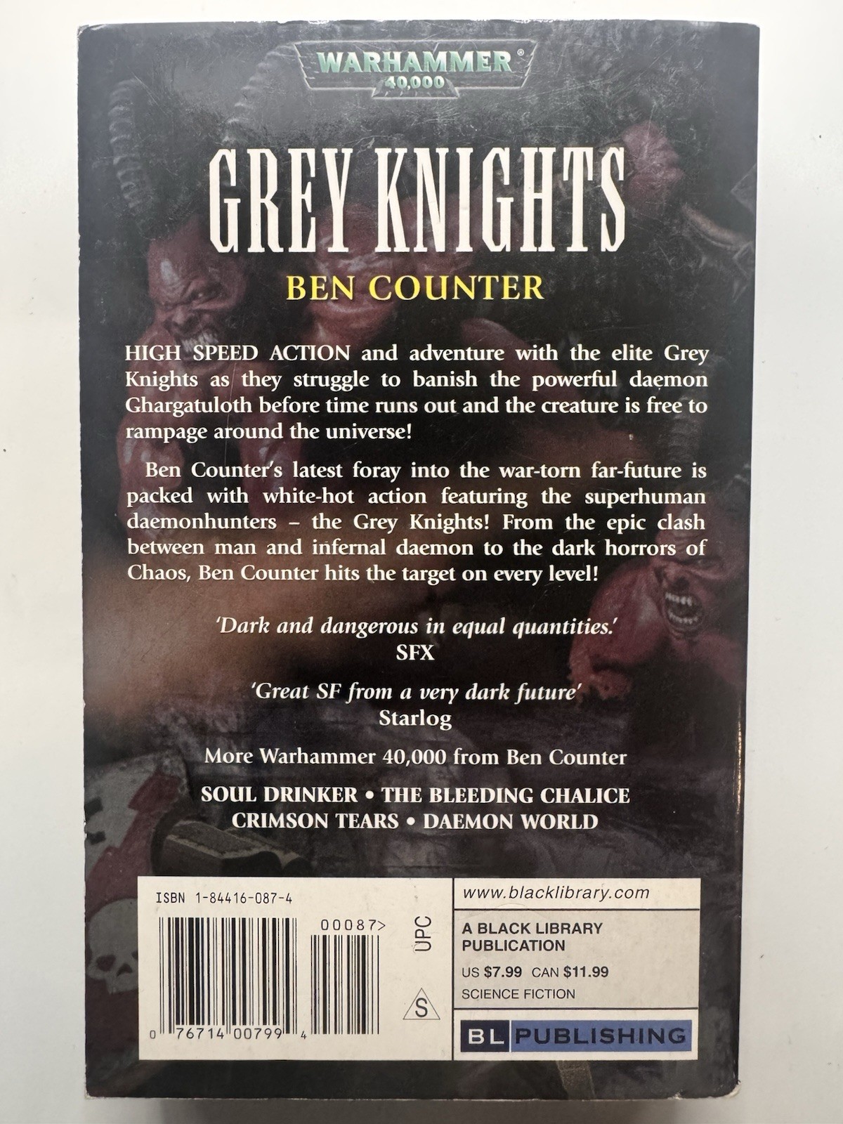 Warhammer 40k Grey Knights Book – Ben Counter | Black Library GrimDark