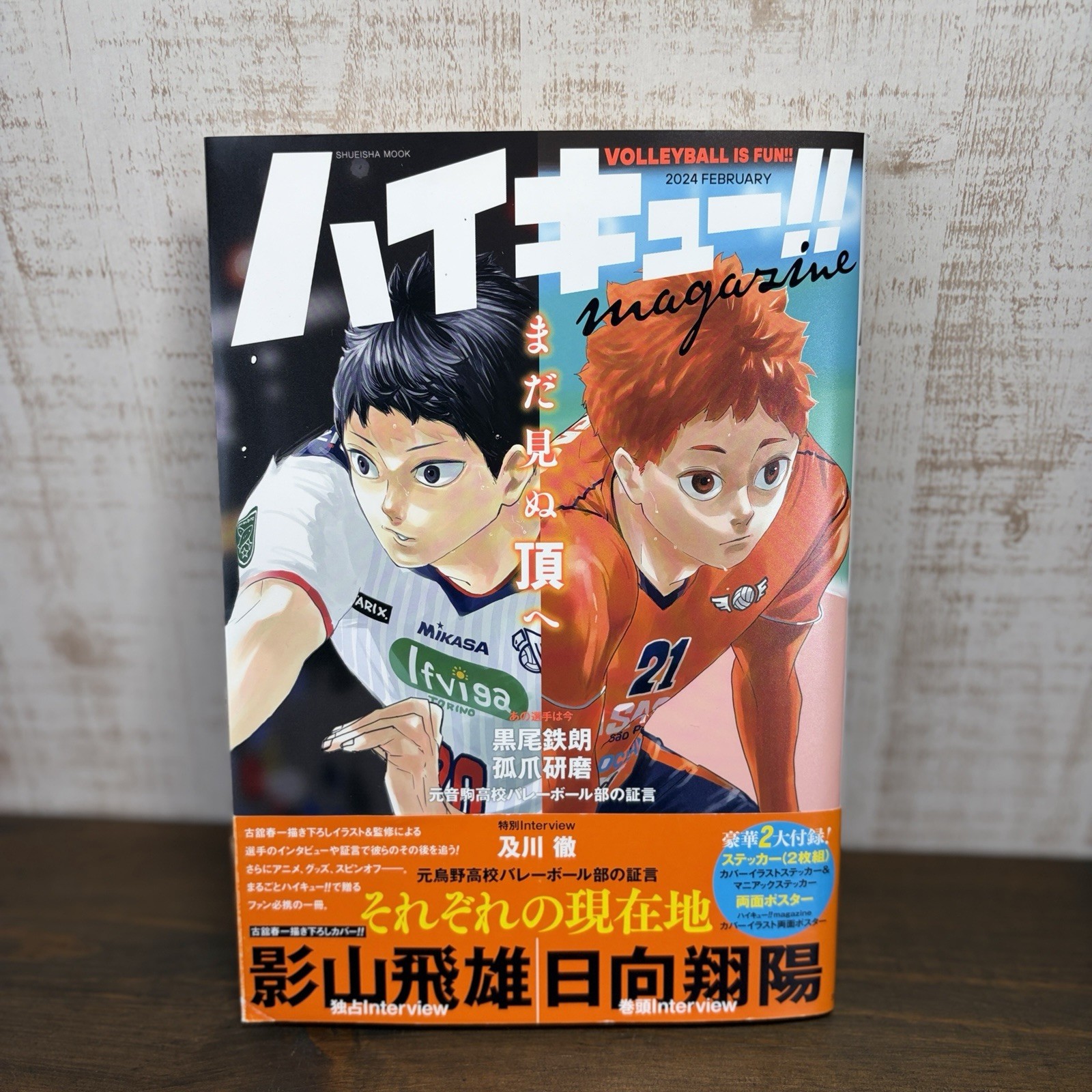 Haikyu!! Magazine 2024 Feb Shueisha Mook w/ Unopened Stickers & Poster Japan