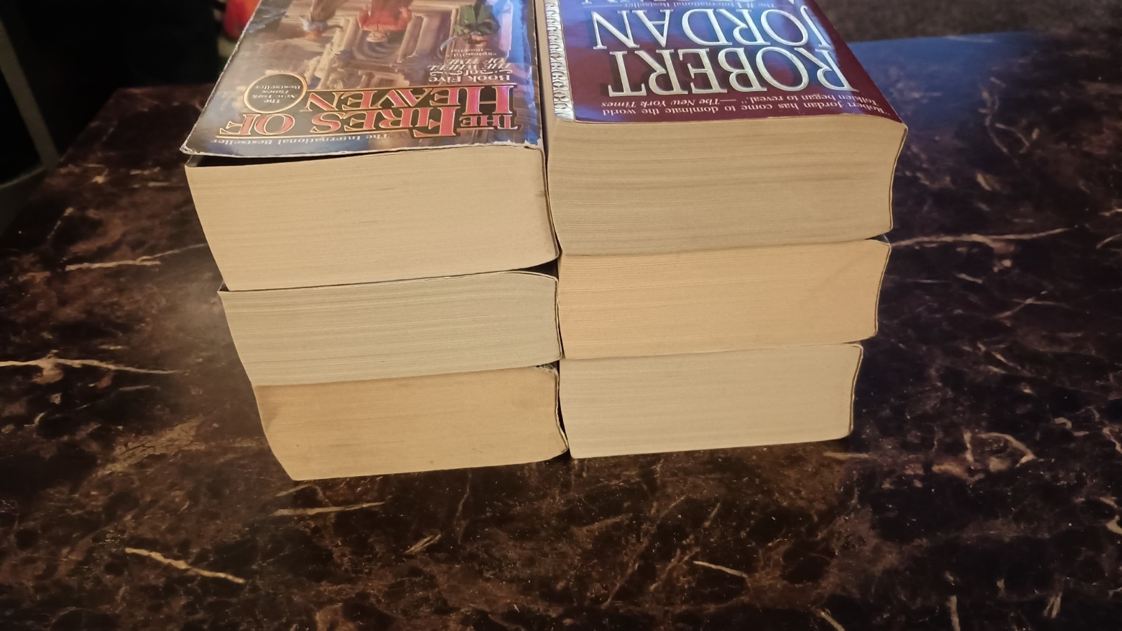 Vintage Robert Jordan Wheel Of Time Paperback Book Lot Of 6