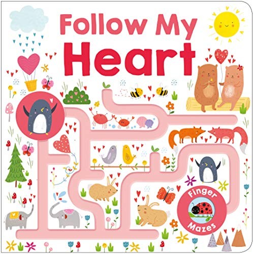 Maze Book: Follow My Heart (Finger Mazes) – Board book By Priddy, Roger – GOOD