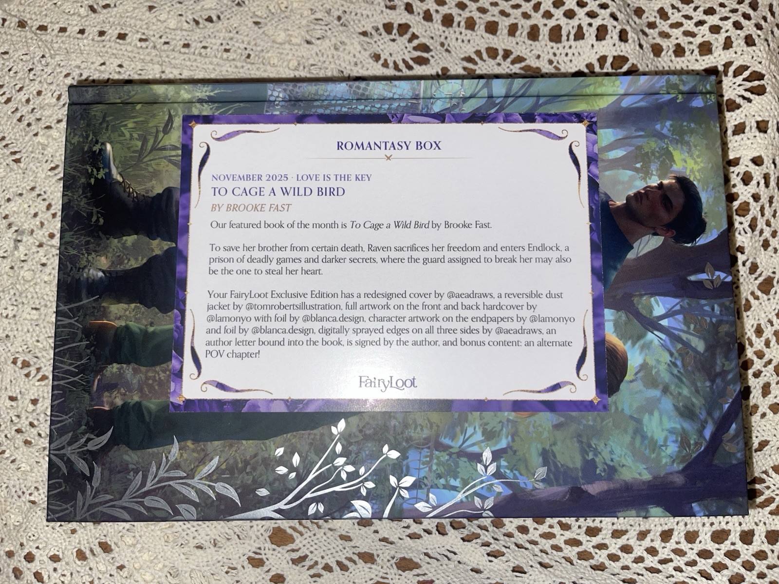 To Cage A Wild Bird Fairyloot November Romantasy Edition Signed