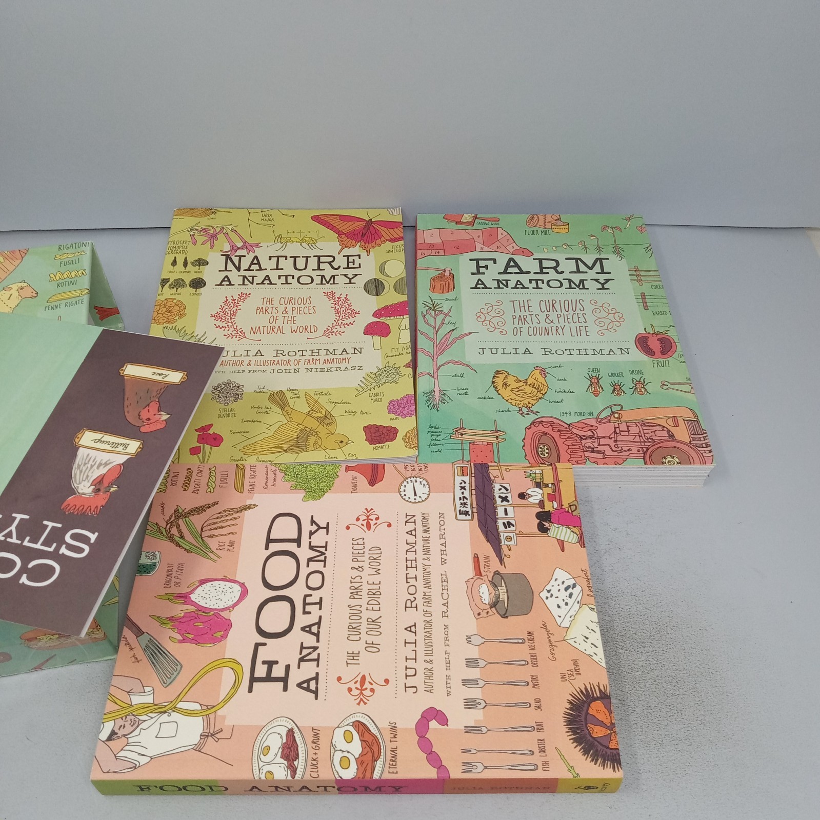 The Julia Rothman Collection: Farm Anatomy, Nature Anatomy, and Food Anatomy