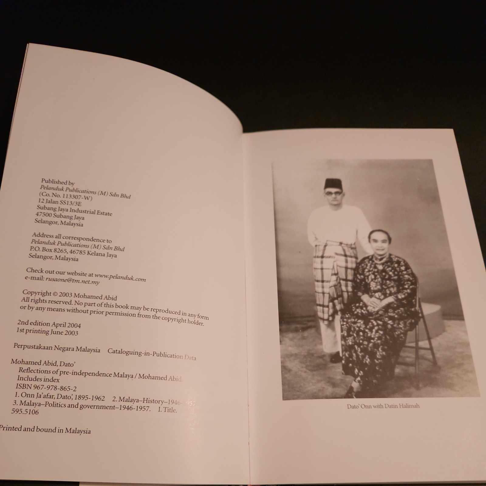 Reflections Of Pre-independence Malaya, Hardcover Slipcase Book, Mohamed Abid 04