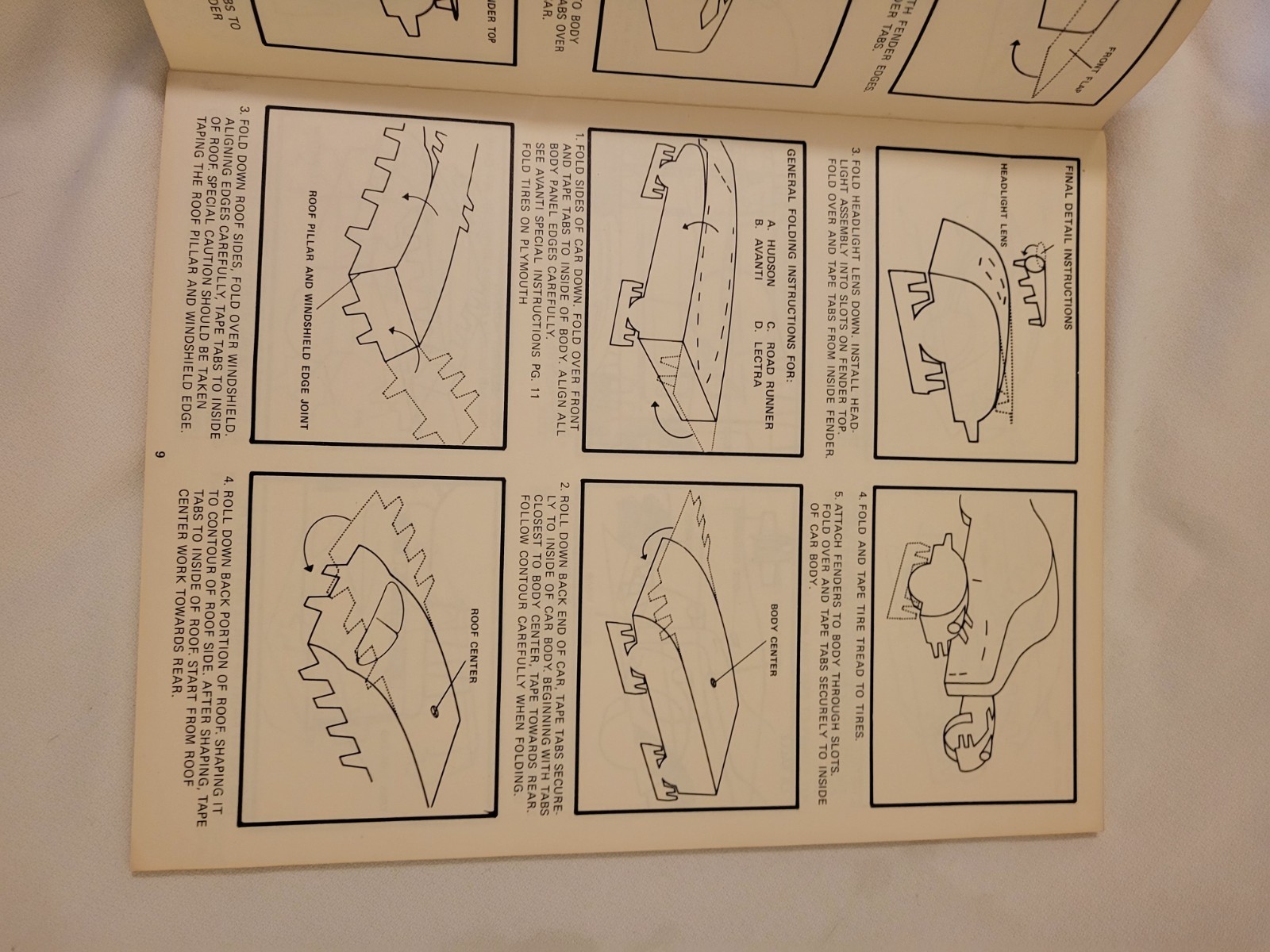 50 Years Of Cars To Color Fold Display Vintage Cut Out Book 1975 Uncut Pages