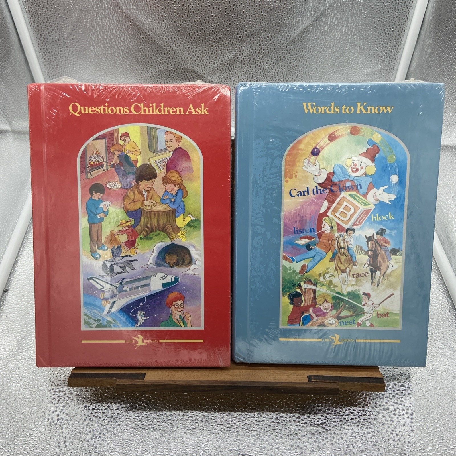 Child Horizons 8 Book Lot Vintage Hardcover Books Home Schooling -SEALED-