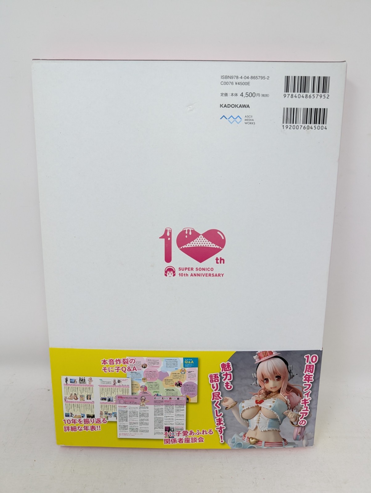 SUPER SONICO 10th Anniversary Art Book – Kadokawa, Slip Cover