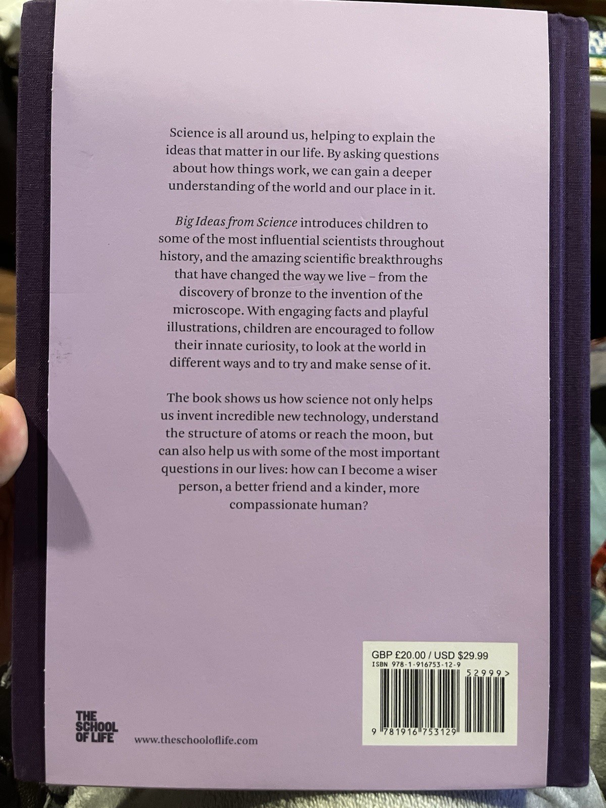 Big Ideas from Science by The School of Life Hardback