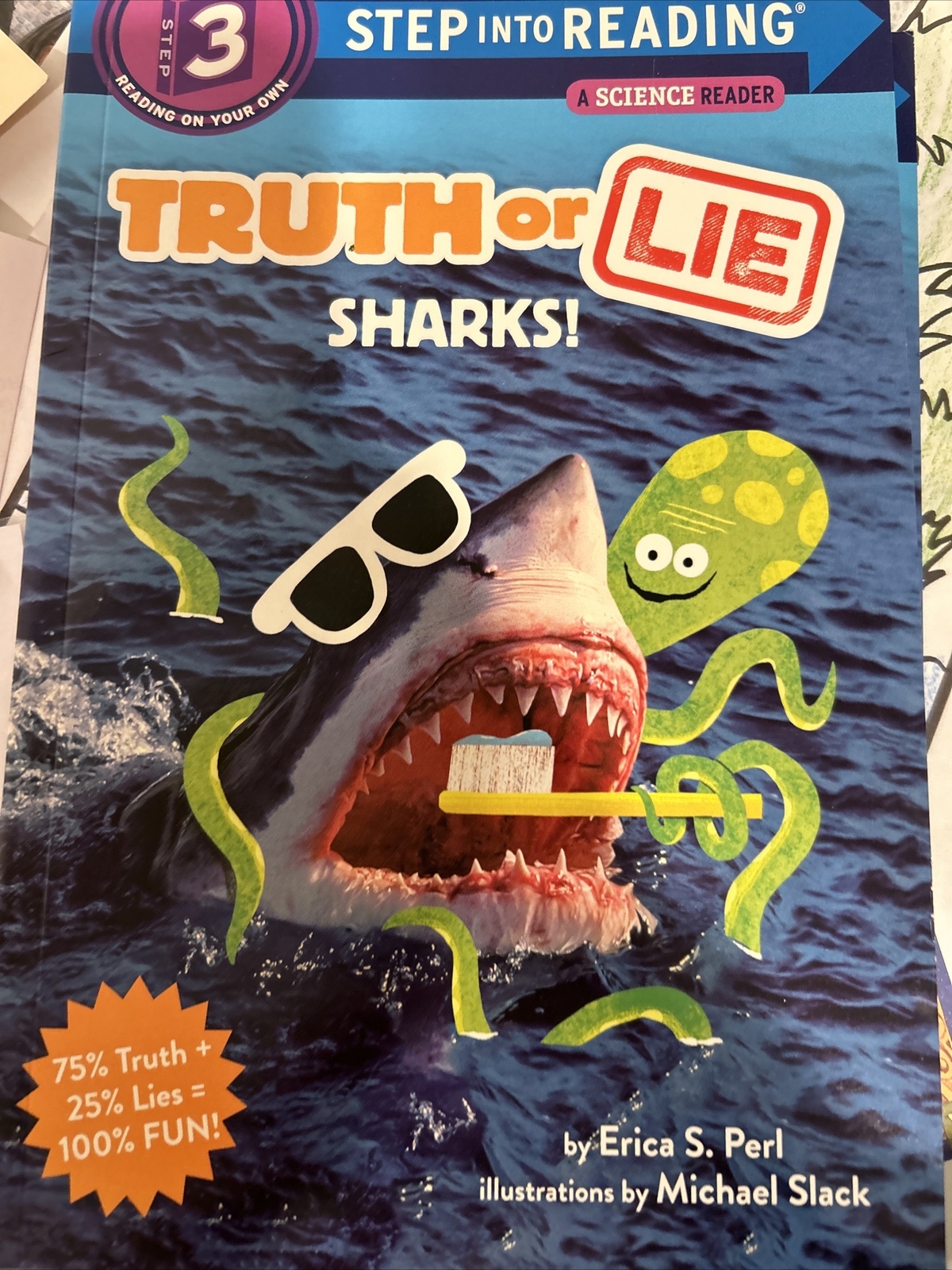 Step into Reading Ser.: Truth or Lie: Sharks! by Erica S. Perl (2019, Trade…