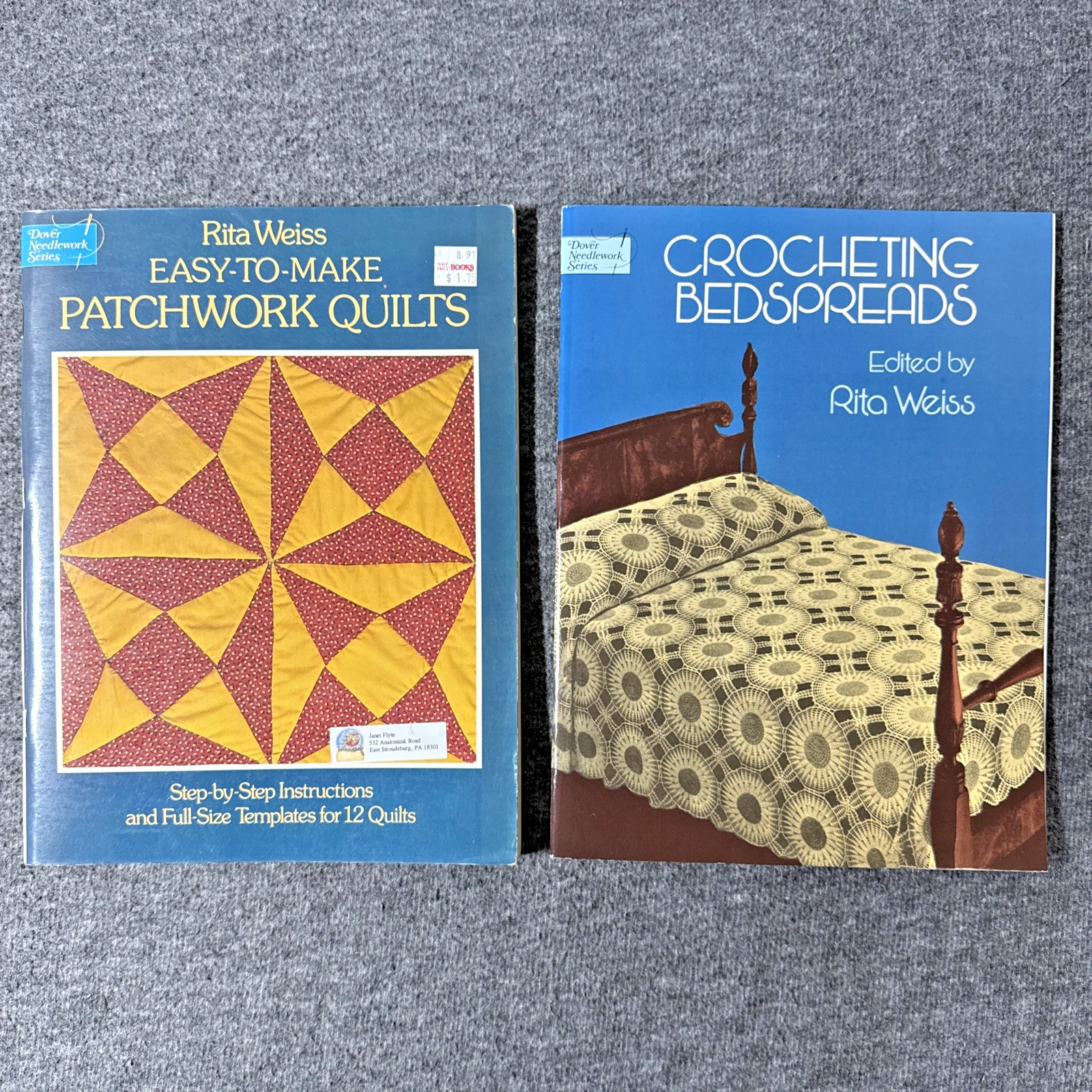 Dover Needlework Series: Crocheting Bedspreads & Patchwork Quilts by Rita Weiss