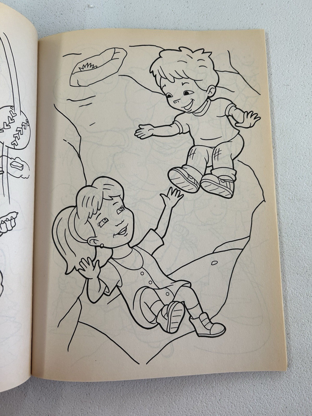 Vintage Dragon Tales Dragon Magic Coloring Activity Book Cut Out Doll Y2K