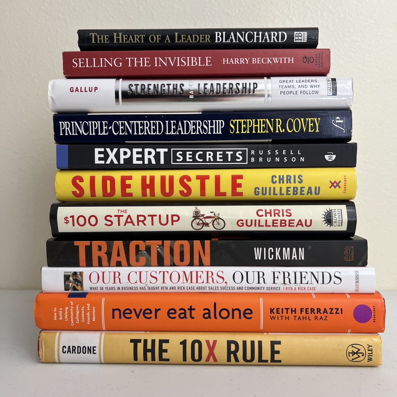 Entrepreneur Business Book Bundle 10X Rule Traction $100 Startup Expert Secrets