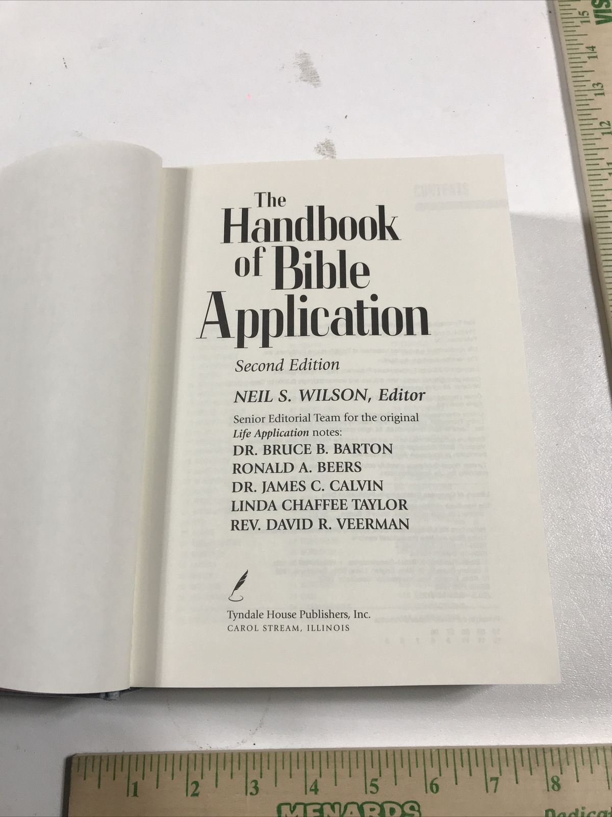 The Handbook of Bible Application – Neil S. Wilson (Hardcover, 2000)