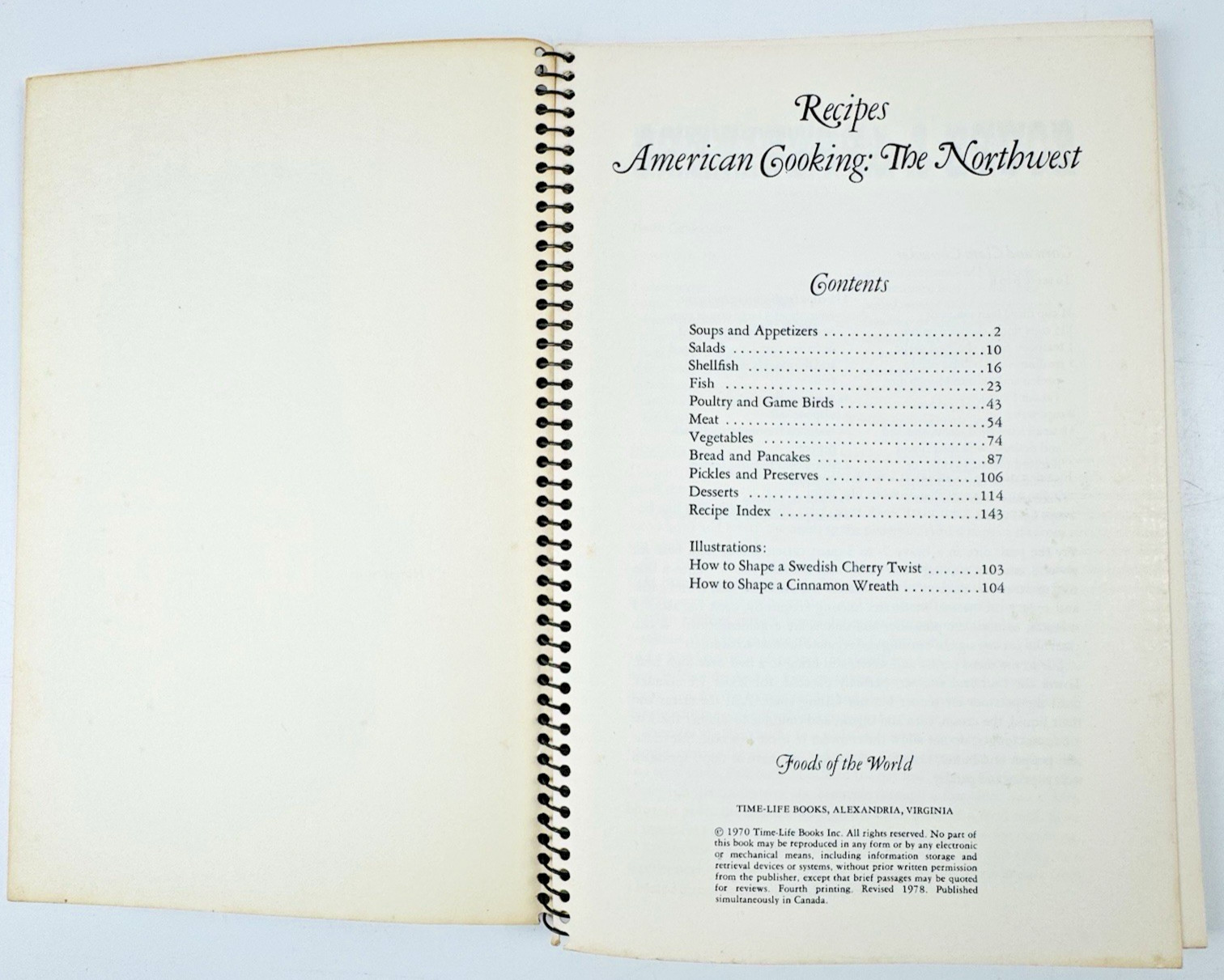 Time Life Foods of the World Vtg Cookbooks Spiral Lot of 6 American Cuisine