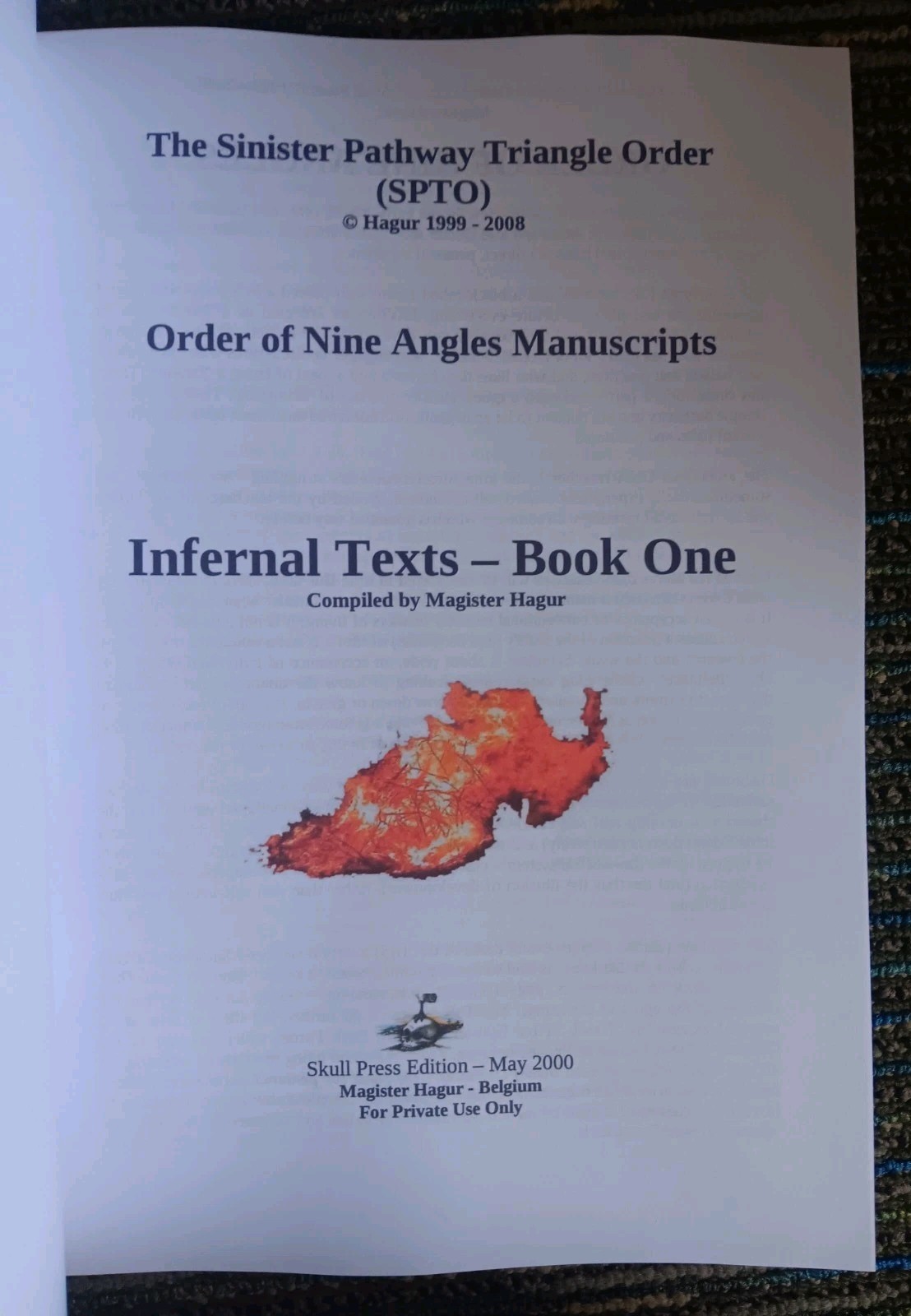 Magister Hagur: Infernal Texts Book 1&2 O9a Occult order of nine angles Satanism