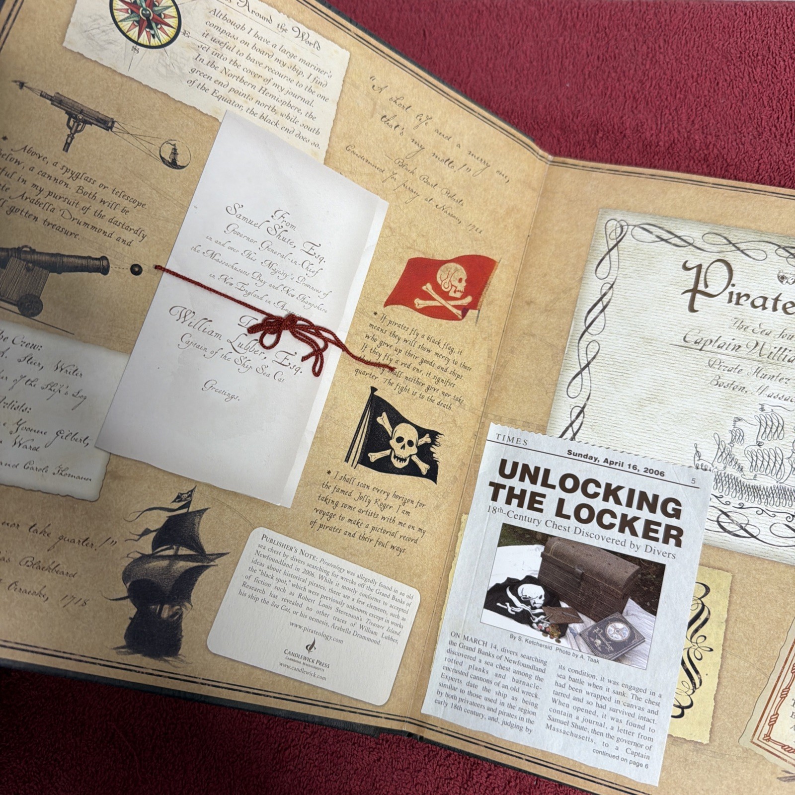 Vintage Pirateology A Pirate Hunter’s Companion Interactive Book Treasure Map