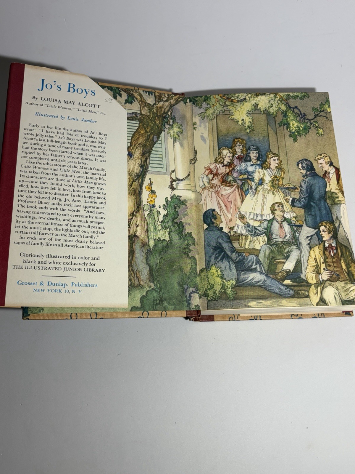 Jo’s Boys Louisa May Alcott 1977 Grosset Dunlap HC DJ Illustrated