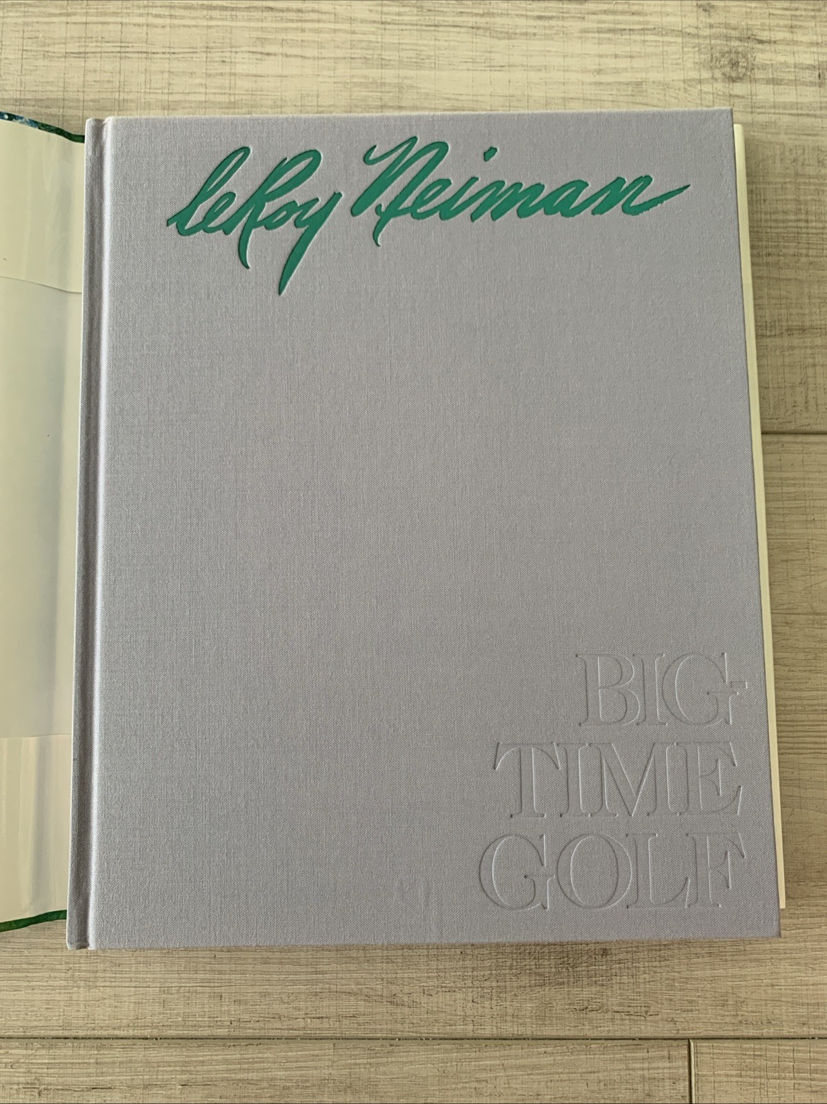 Leroy Neiman Signed Ist Ed 1992 HC Big Time Golf Full Color Famous Golfers New