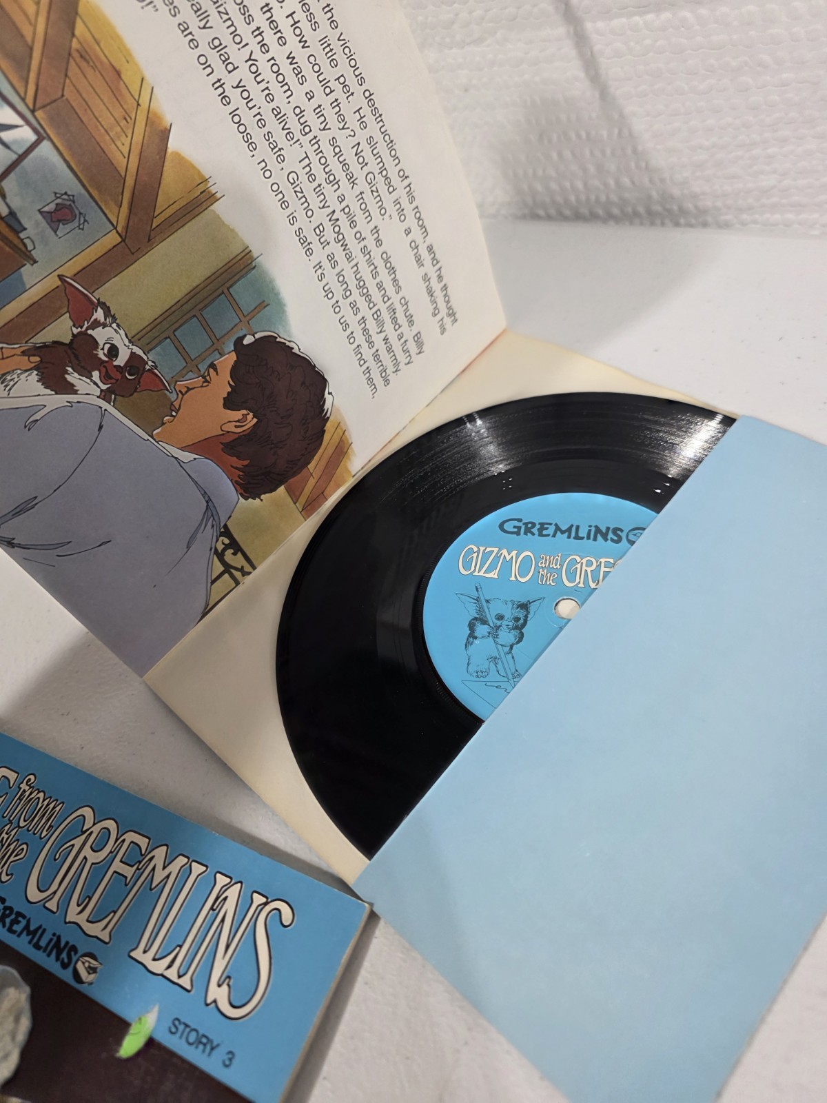 Gremlins Story Books and Record Set Gizmo Mogwai Movie Collectible Lot all 5