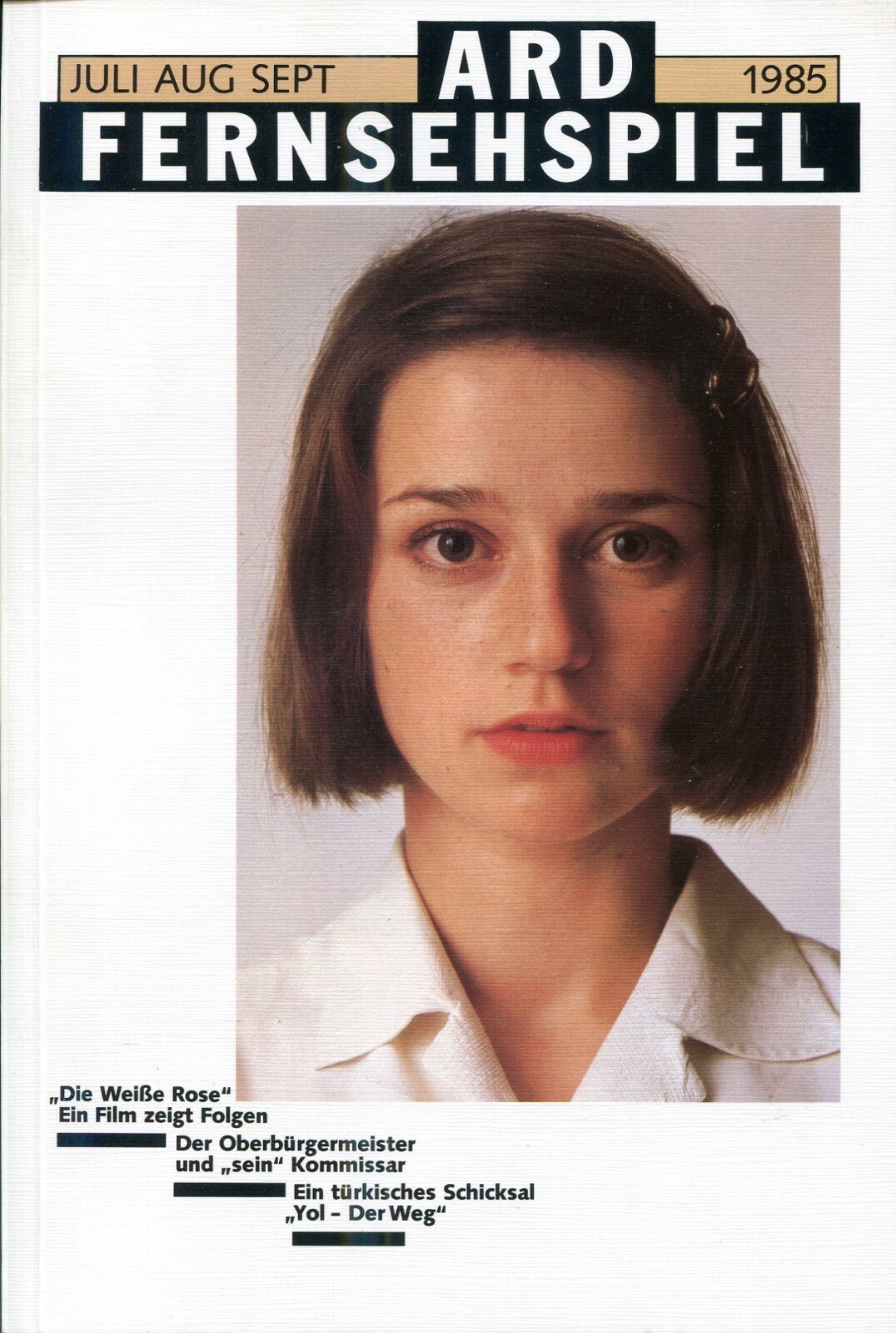 ARD FERNSEHSPIEL JULI AUGUST SEPTEMBERI 1985 (16x24cm) 114 Seiten