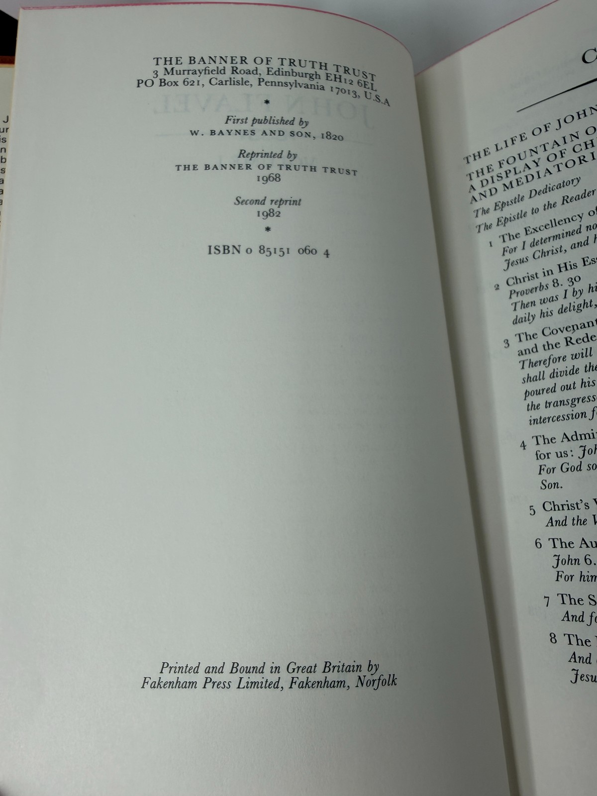 The Works of John Flavel Complete 6 Volume Set Banner of Truth 1982 Reprint HC