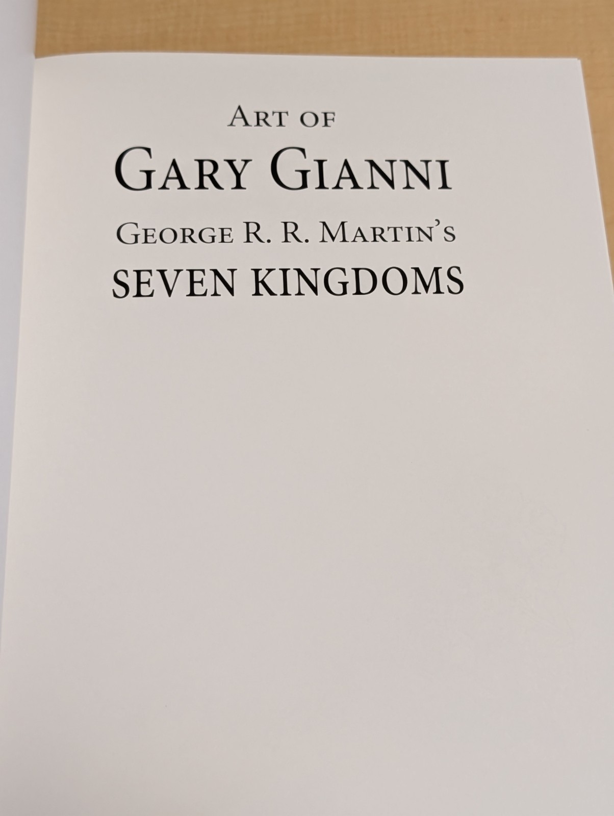 ⚔️George RR Martin ART OF GARY GIANNI Seven Kingdoms Signed Deluxe Flesk Ltd 500
