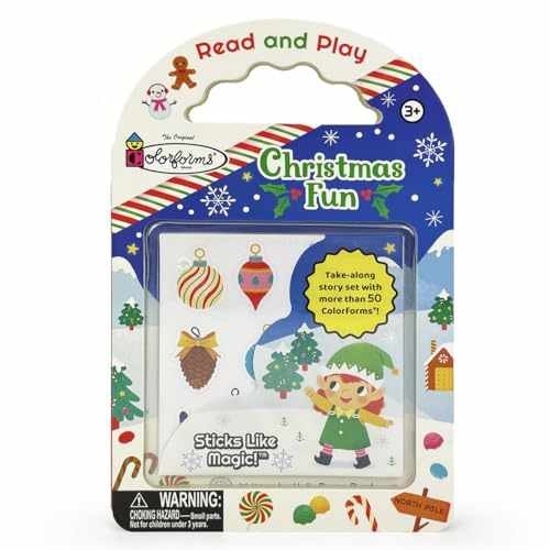 Colorforms Christmas Fun – Board book, by Holly Berry-Byrd – Very Good