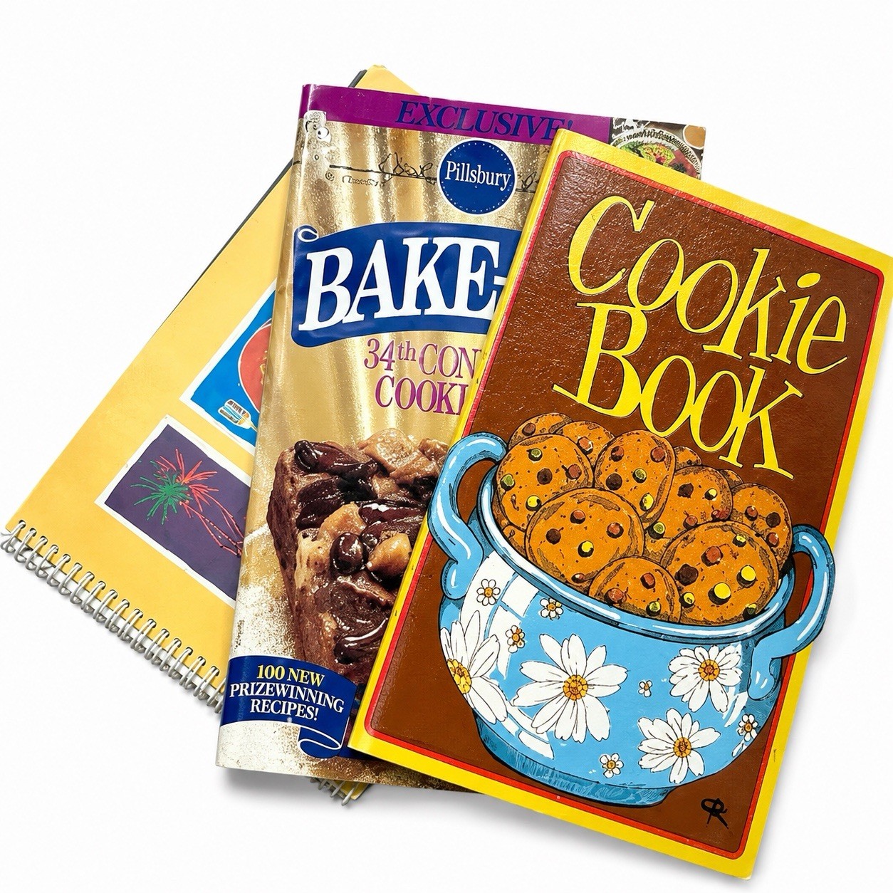 Vintage Pillsbury Bake Off 34th Cookbook Cookie Book Irena Chalmers Lot Bundle
