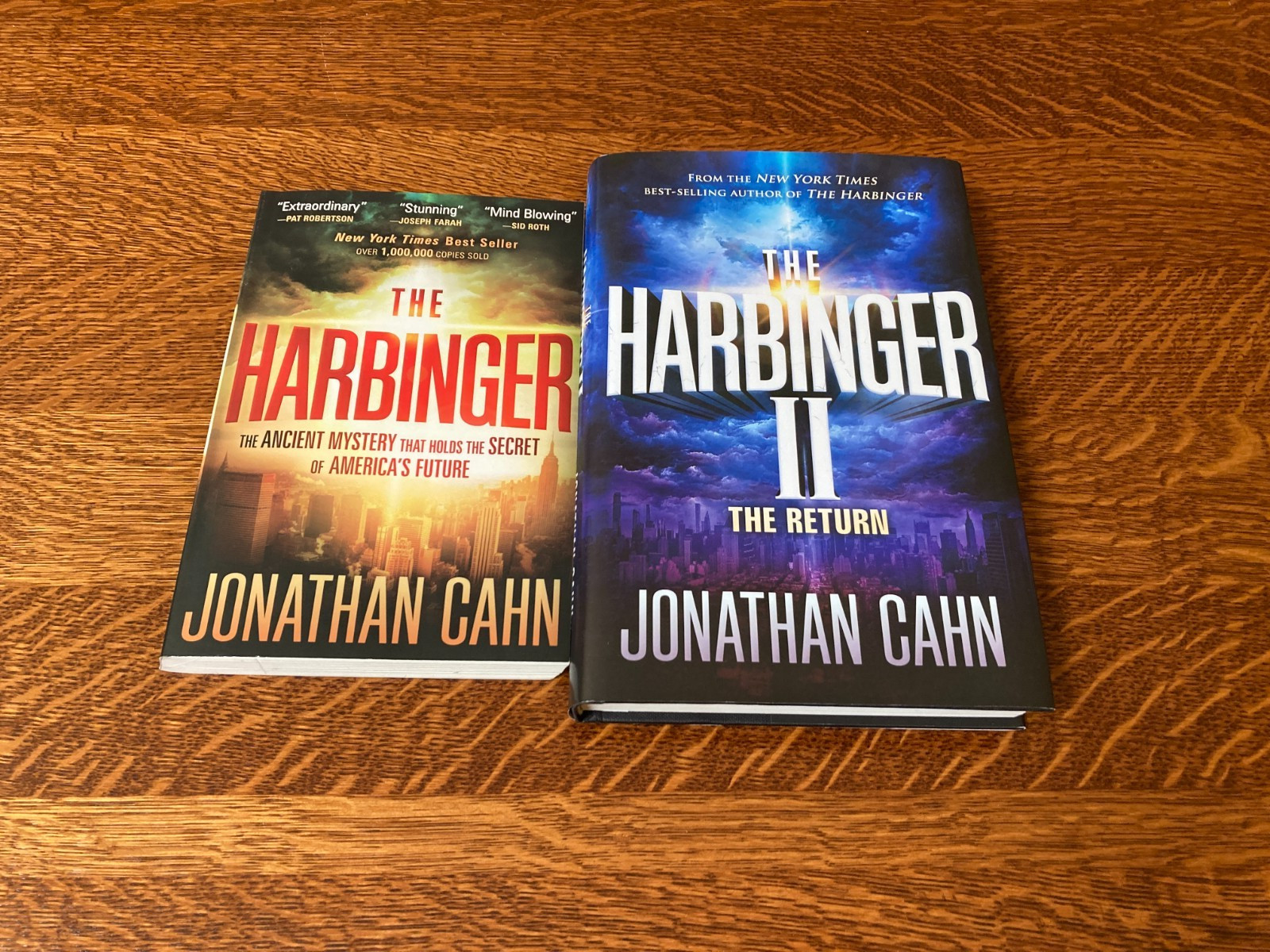 Jonathan Cahn Books X 2 The Harbinger (PB) & The Harbinger II (HB)