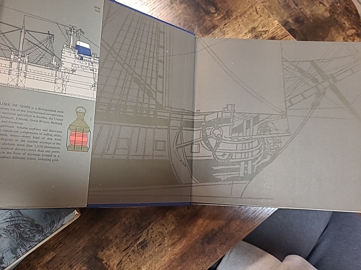 The Lore of Ships Tre Tryckare PICTURES Naval Sailboats Coffee Table 1st Ed HCDJ