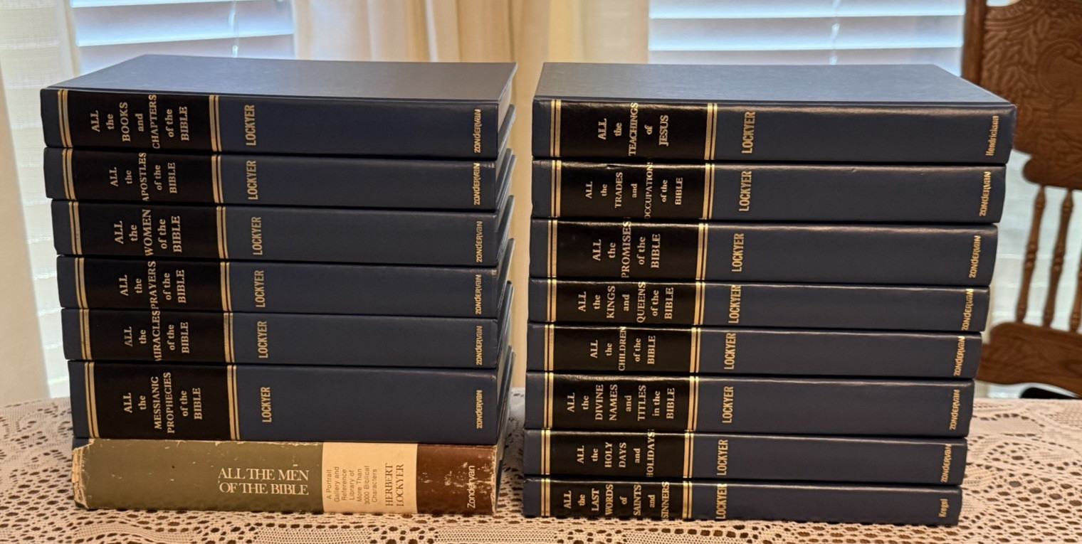 Herbert Lockyer “ALL the ….” Bible Book Series Set 15 Volume Lot HC Zondervan
