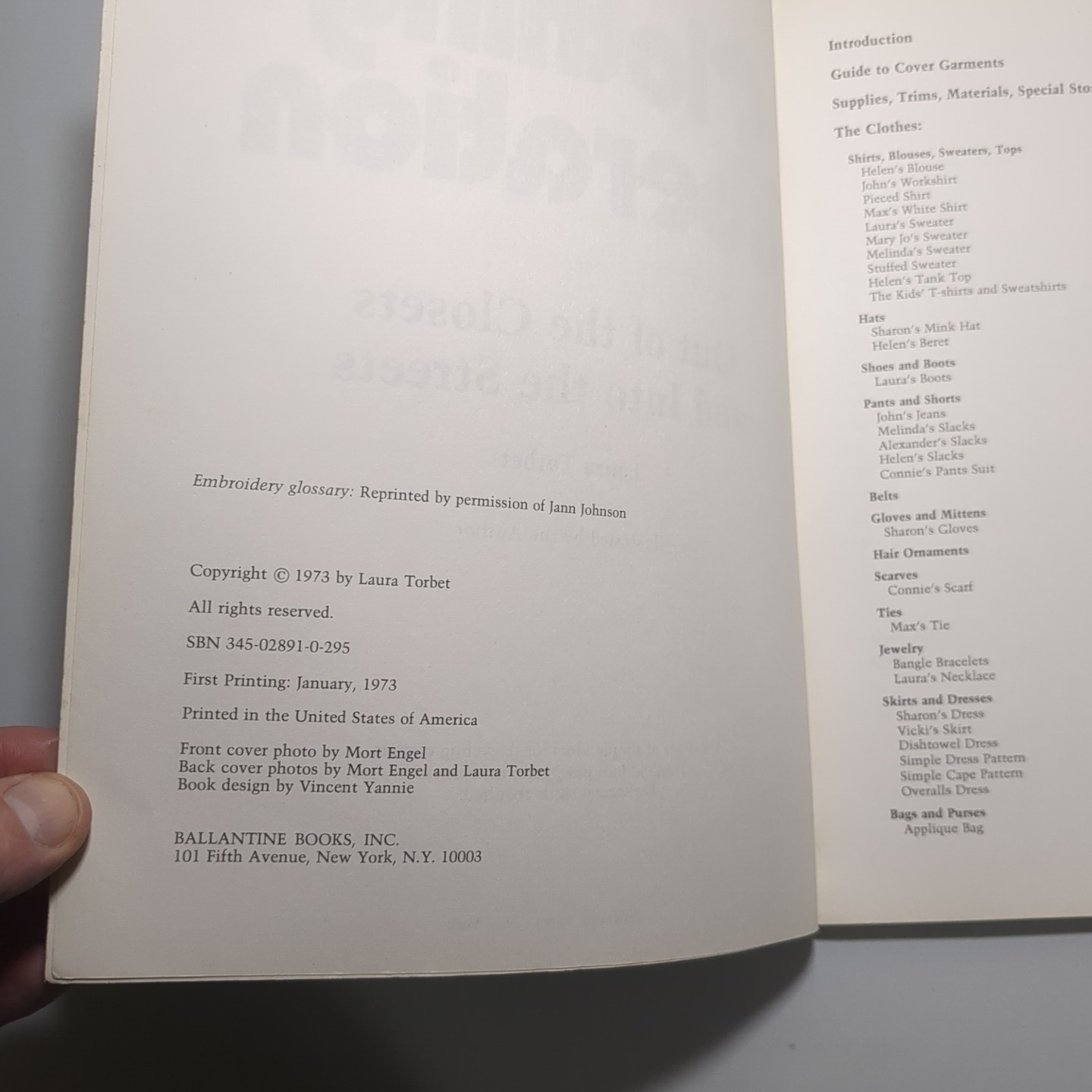 Clothing Liberation or Out of the Closets and Into the Streets Laura Torbet 1973