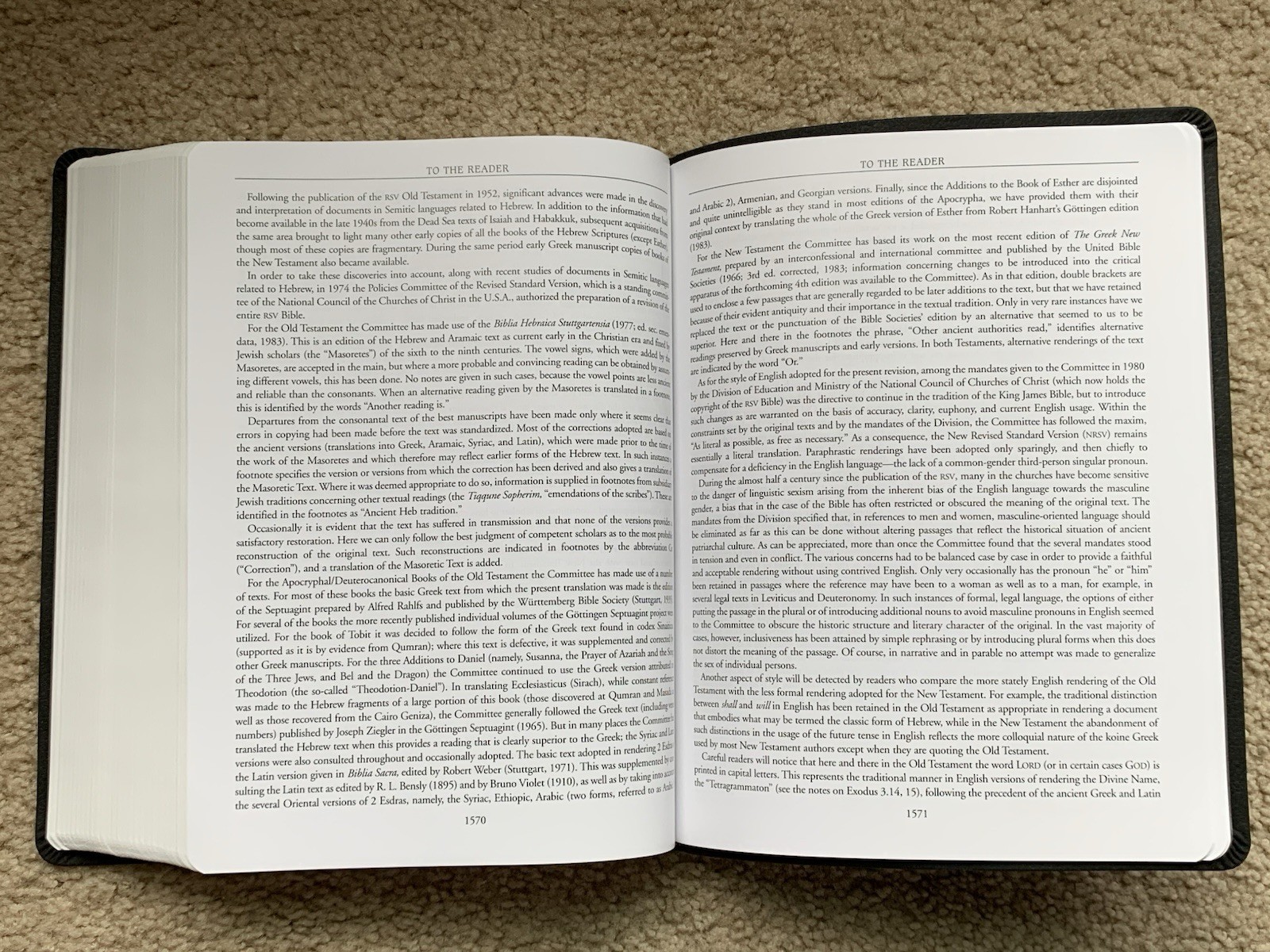 NRSV 89 Wesley Study Bible Charcoal Bonded Leather 2017 Abingdon Press