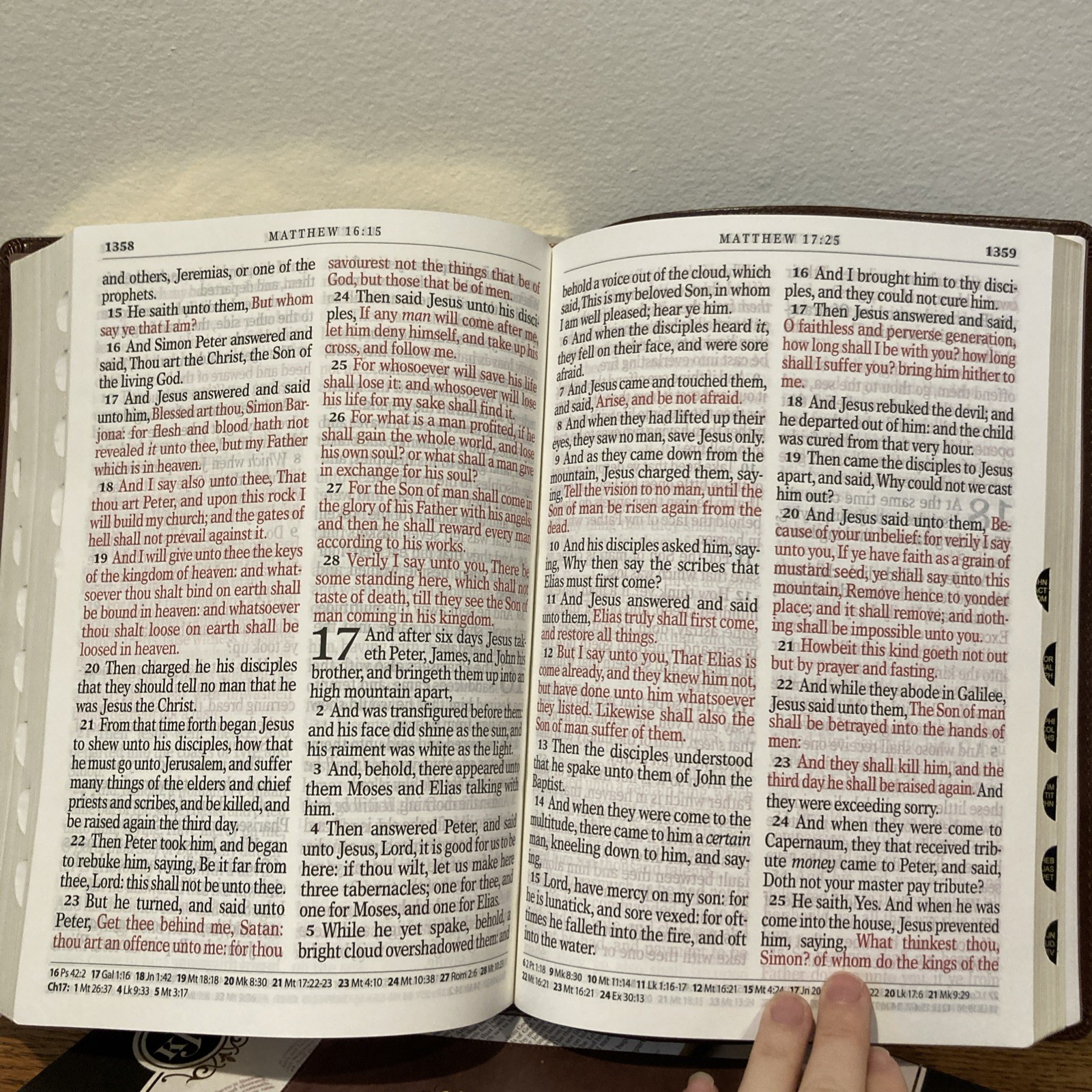 KJV Super Giant Print Bible – 17pt font ~ Faux Leather ~ Red Letter ~ Indexed