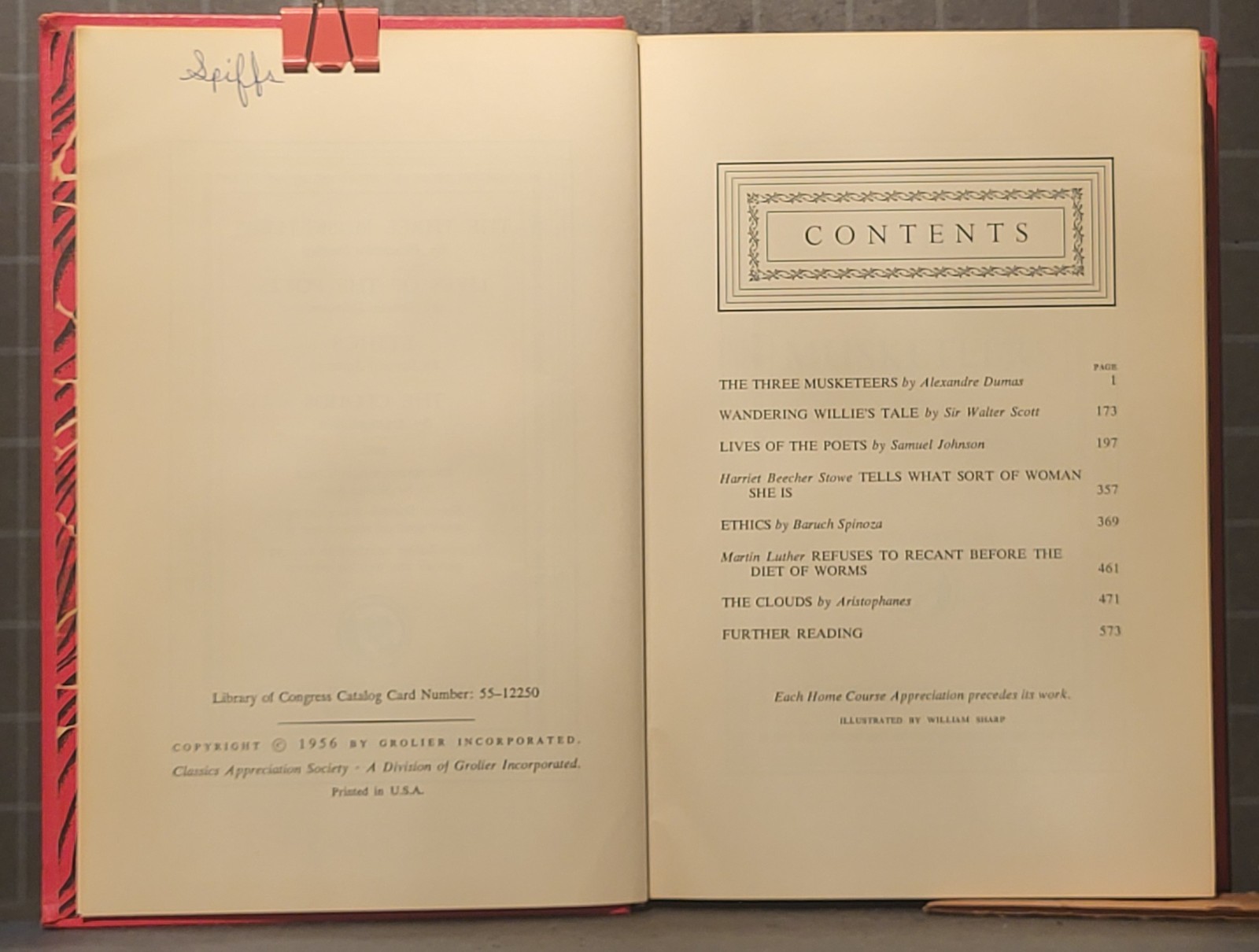 Classics Appreciation Society Book, by Various Authors 1956 Hardcover 3407