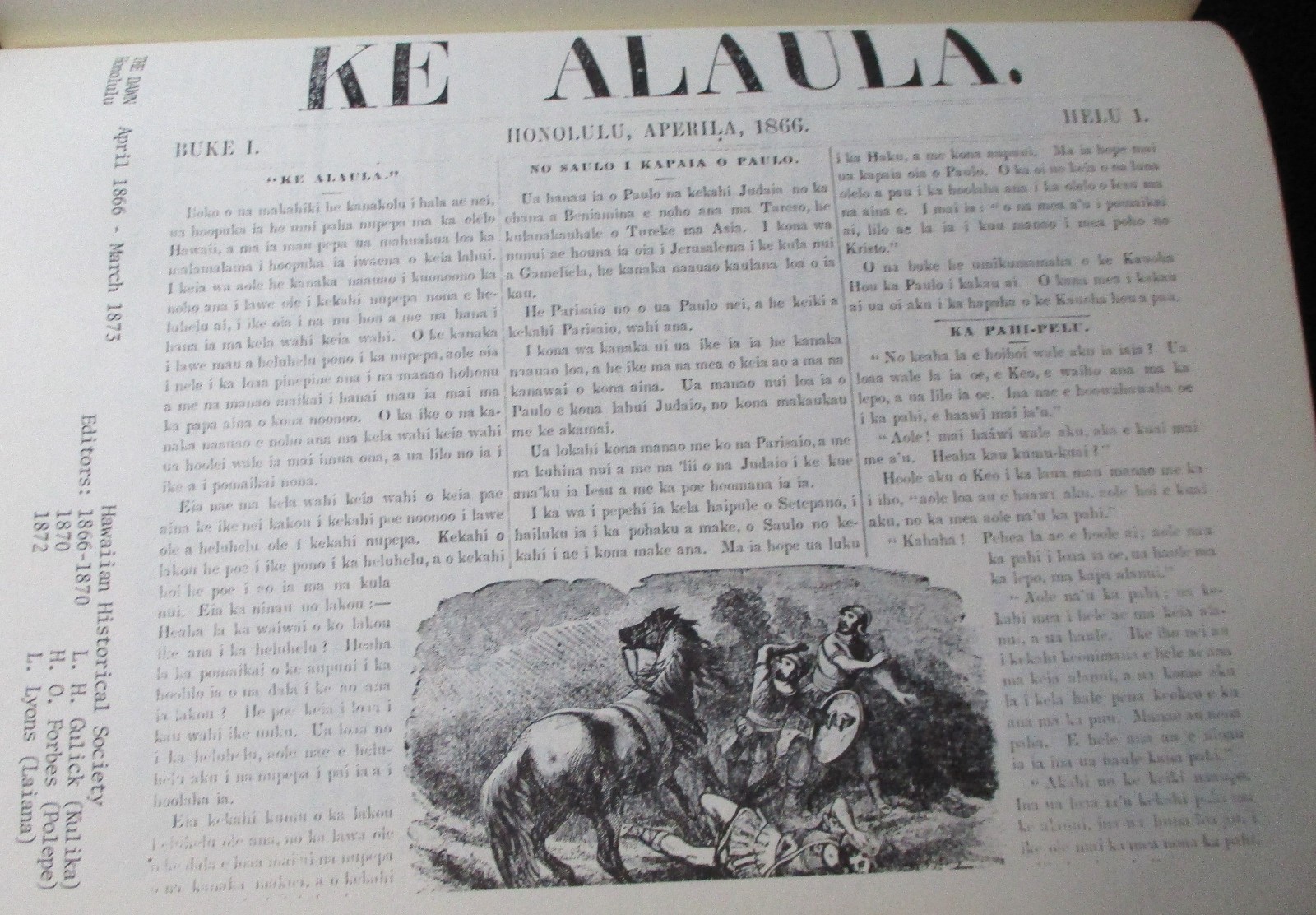 SCARCE 1976 Hawaiian Language Newspapers of 1834-1948 Rubellite Johnson Bilingua