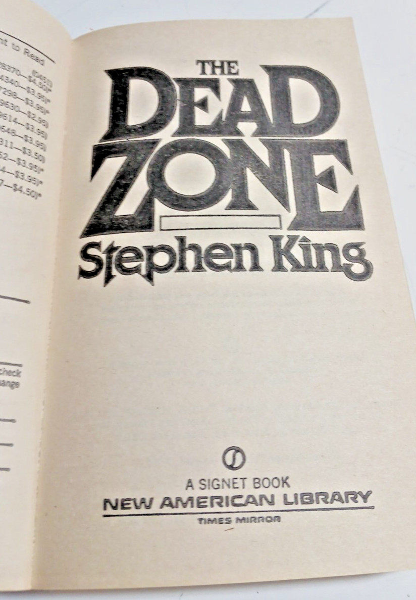 Stephen King Early Lot 3 1st Signet Ed. Salem’s Lot, Dead Zone, Tommyknockers