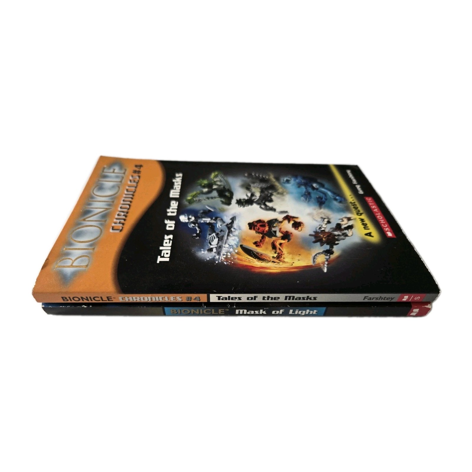 8 Bionicle Pb Book Lot Adventures # 1 2 3 8, Chronicles # 1 3 4, Mask Of Light