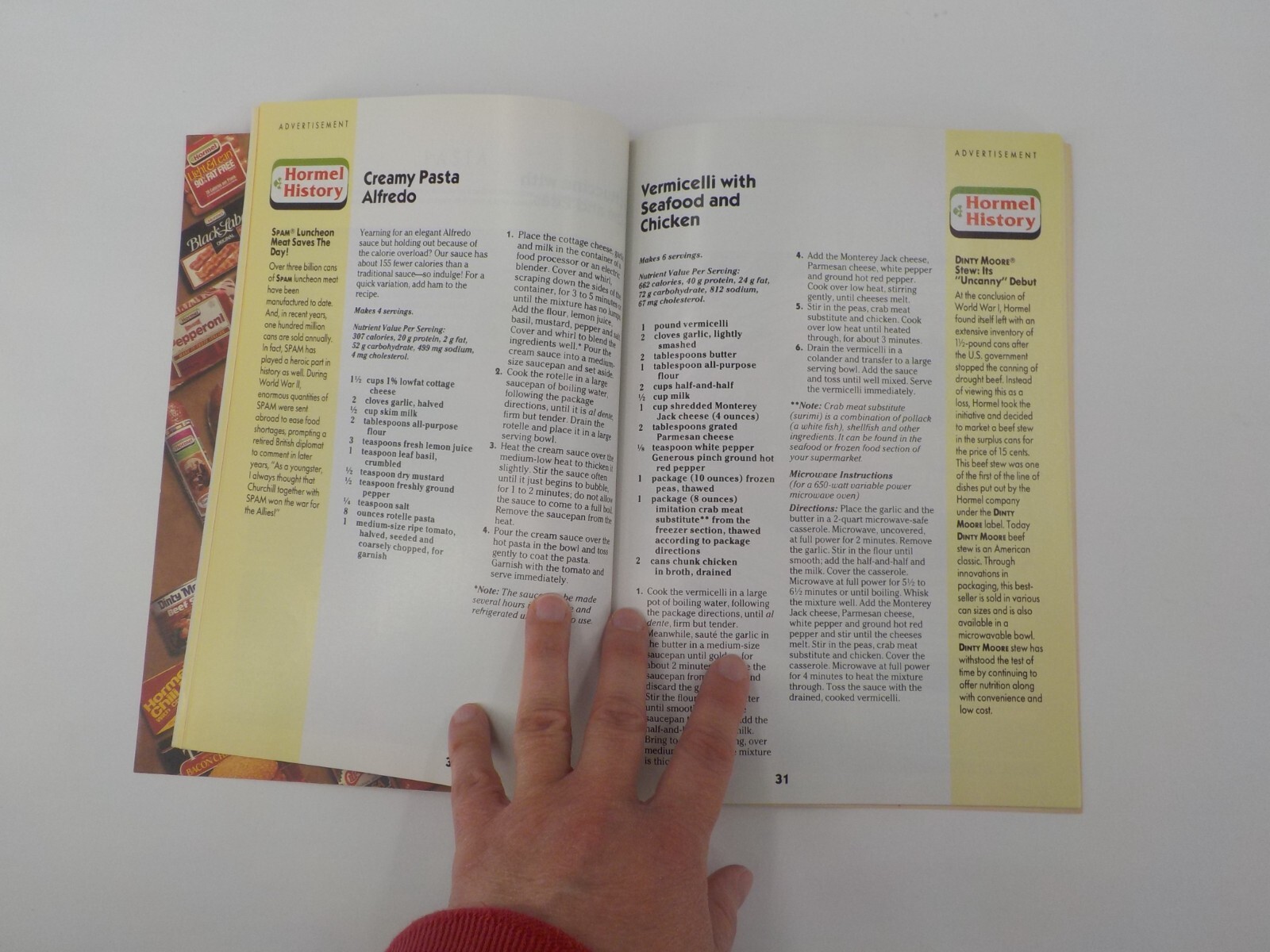 HORMEL FAMILY CIRCLE COOKBOOK SPECIAL EDITION BUSY COOK’S BOOK PRINT 1991