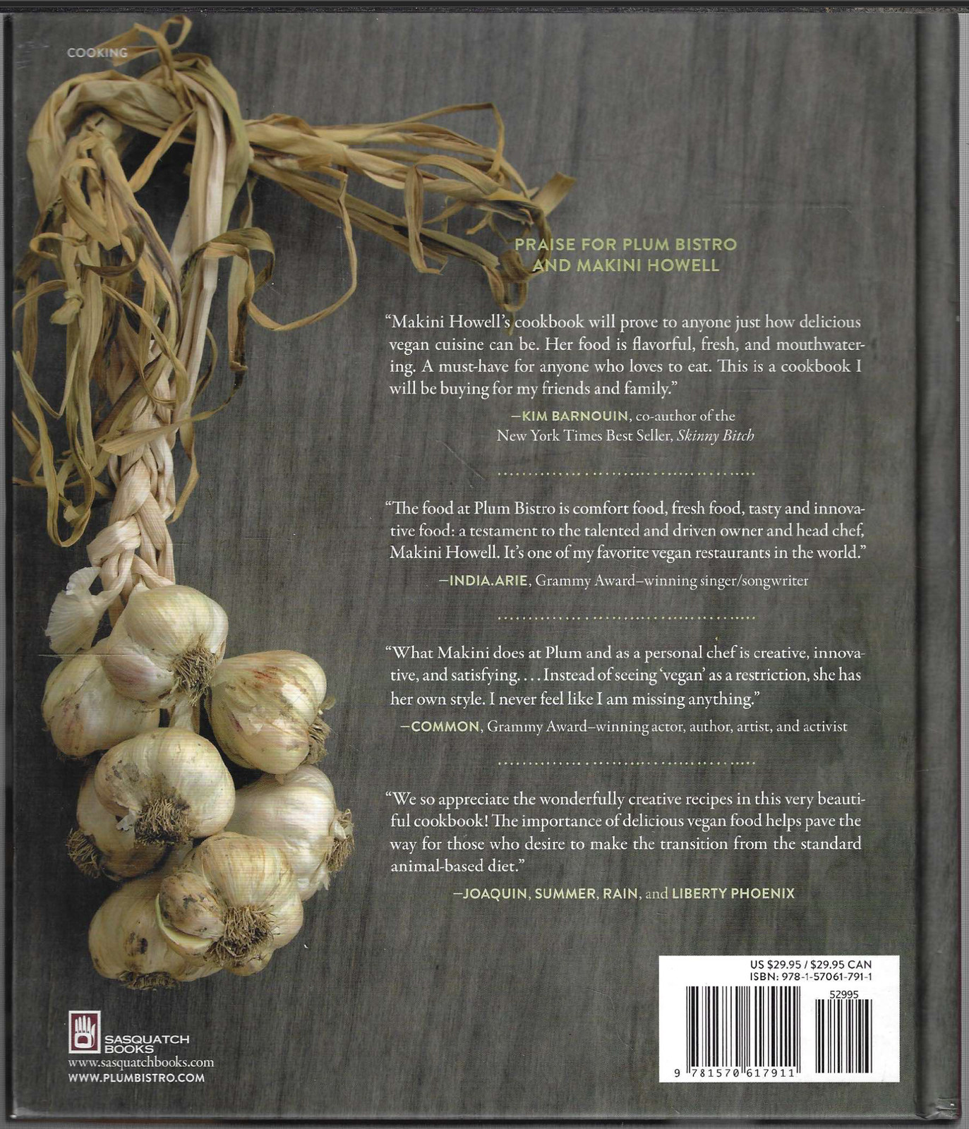 Plum – Gratifying Vegan Dishes From Seattle’s Plum Bistro ; by Makini Howell