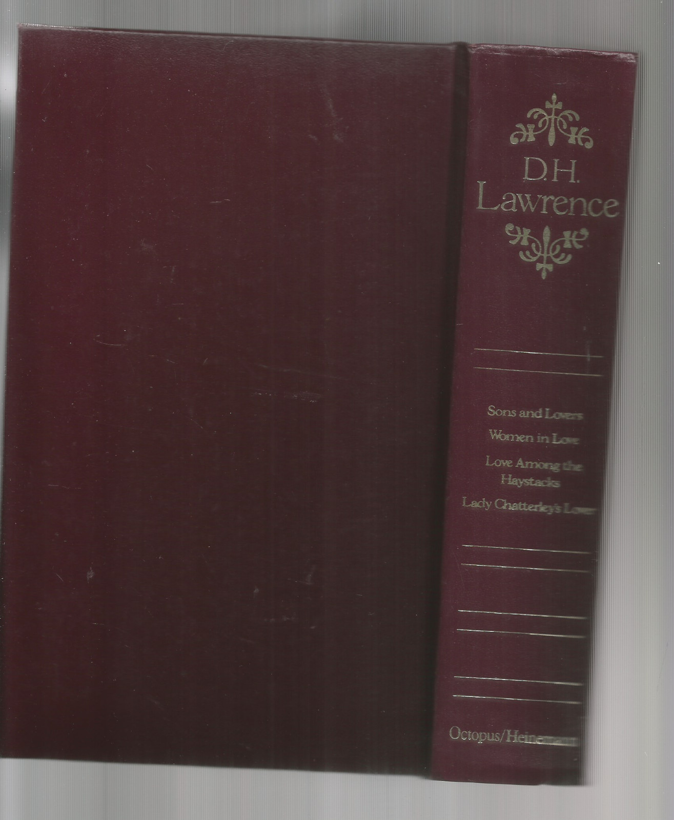 D.H. LAWRENCE (HC) LEATHER BD -4 NOVELS IN ONE-1983 GOLD EDGED