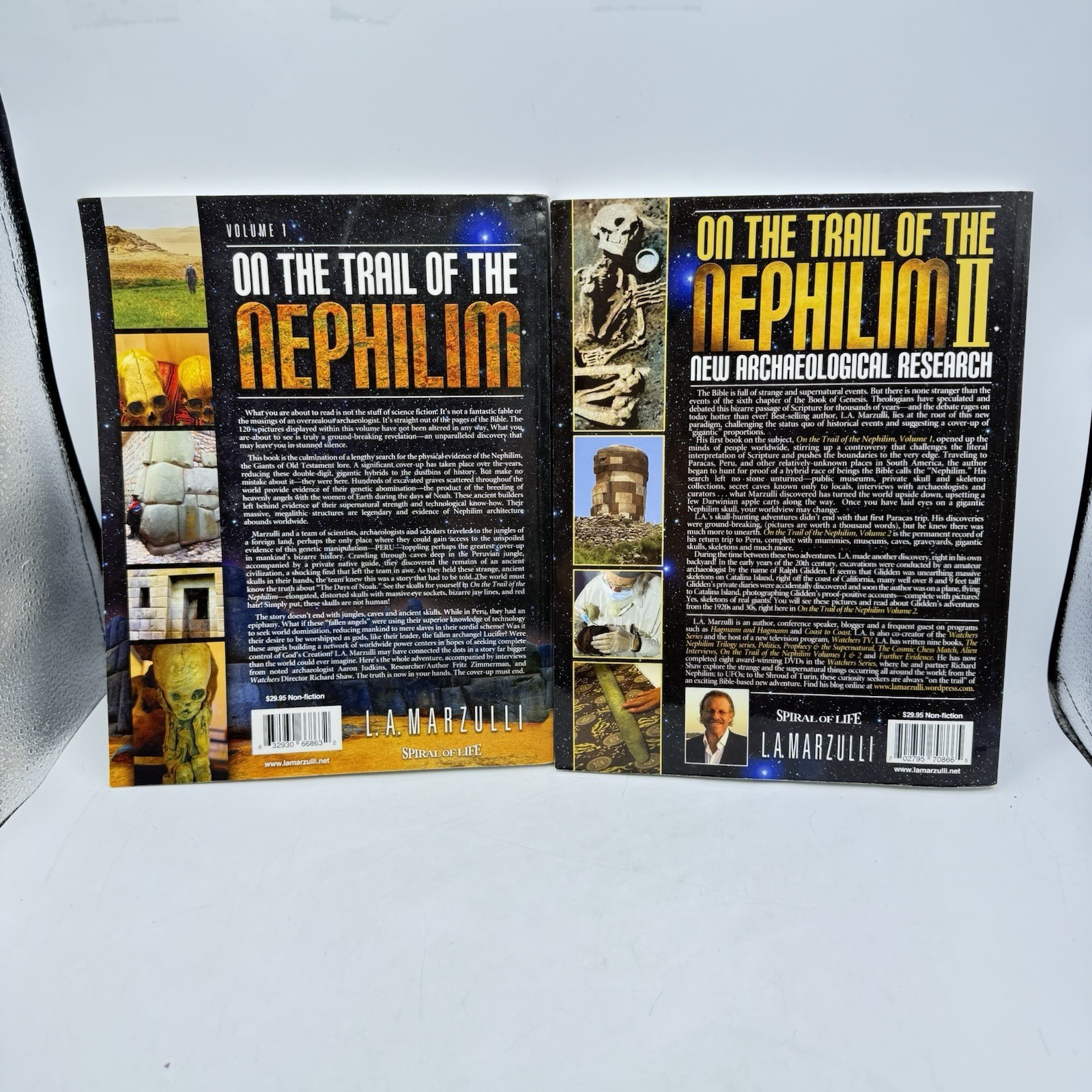 ON THE TRAIL OF THE NEPHILIM Vol. 1 & 2 By L.A. Marzulli Paperback Lot Of 2